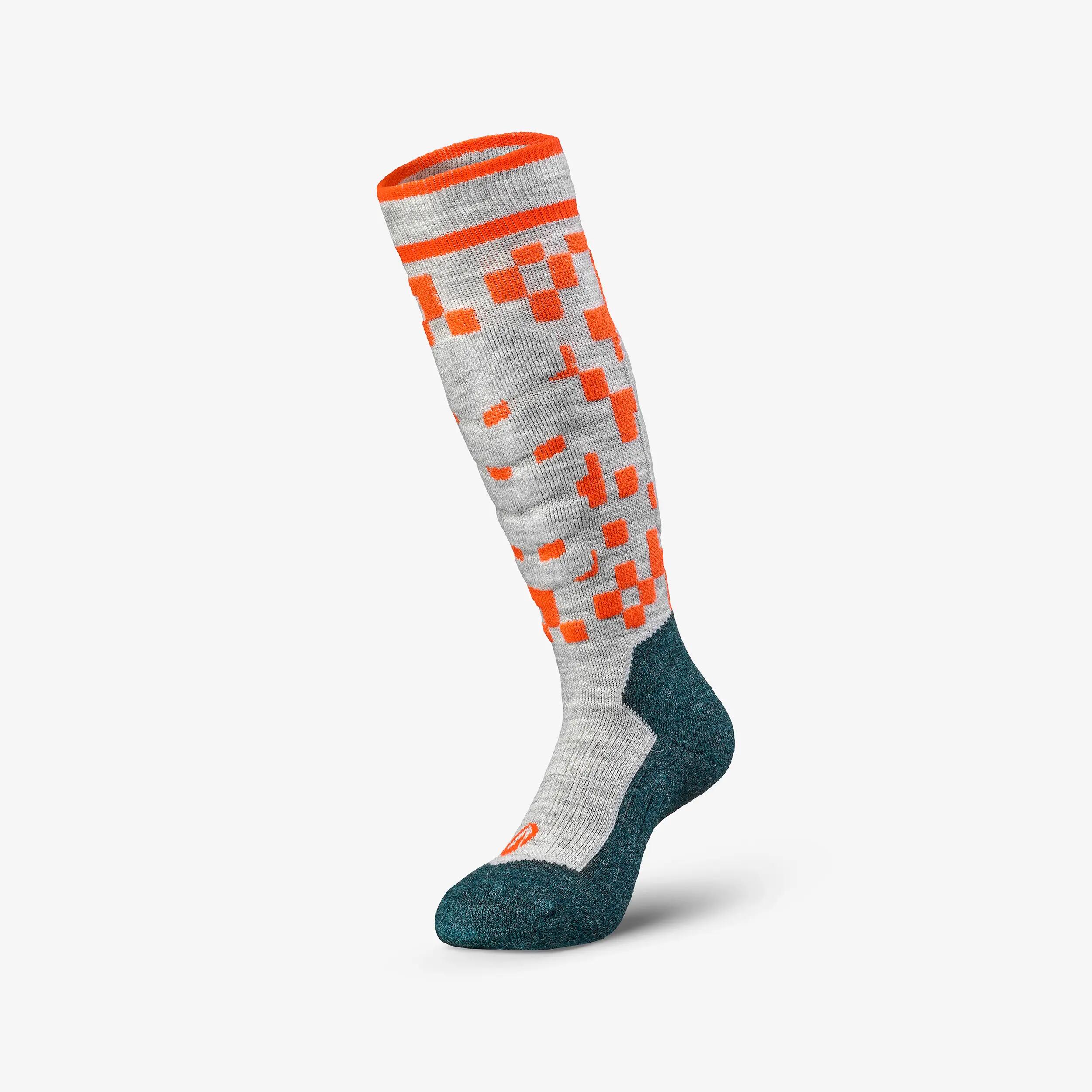 Kids’ Warm Ski Socks x2 pairs, 500 4/17
