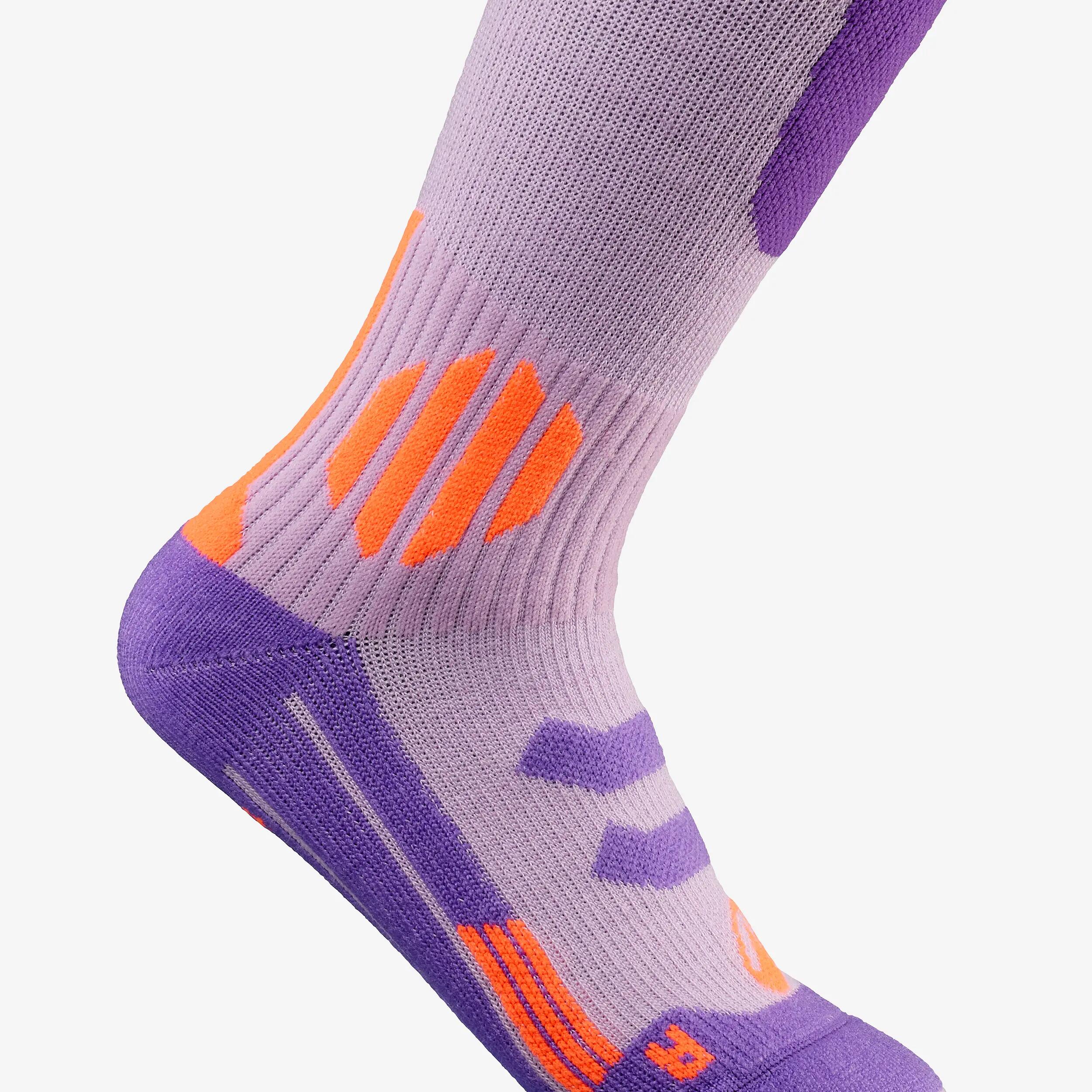 Mitjons tèrmics esquí llana merina molt transpirables nens SOCKS 900 JR lila 3/6