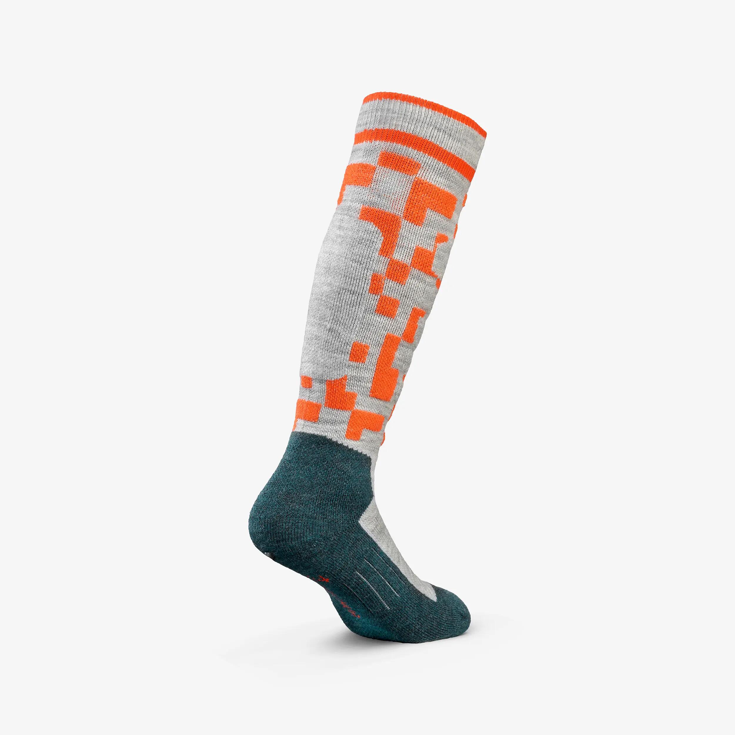 Kids’ Warm Ski Socks x2 pairs, 500 12/17