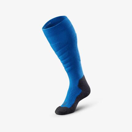 Chaussettes thermiques ski et snowboard chaudes enfant, 500, lilas