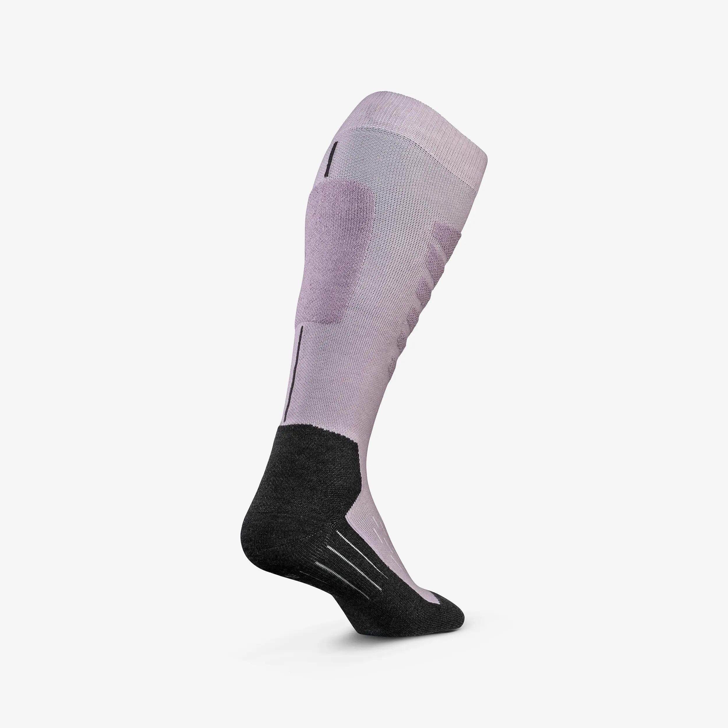 Kids’ Warm Ski and Snowboard Thermal Socks, 500 5/7