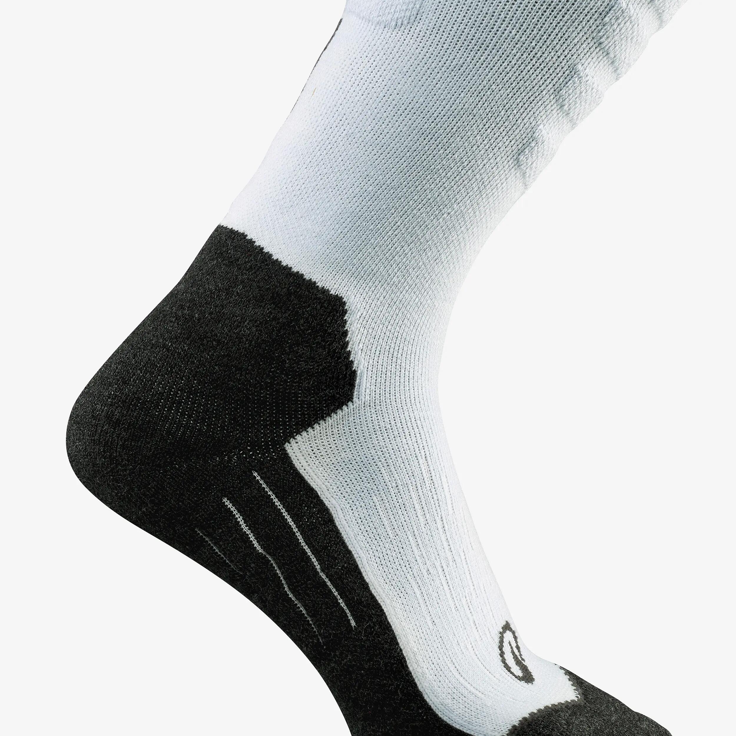 Adults' warm ski and snowboard thermal socks 500 - Ice blue -  3
