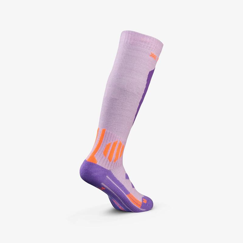 Çocuk Termal Kayak Çorabı - Lila - SOCKS 900 JR