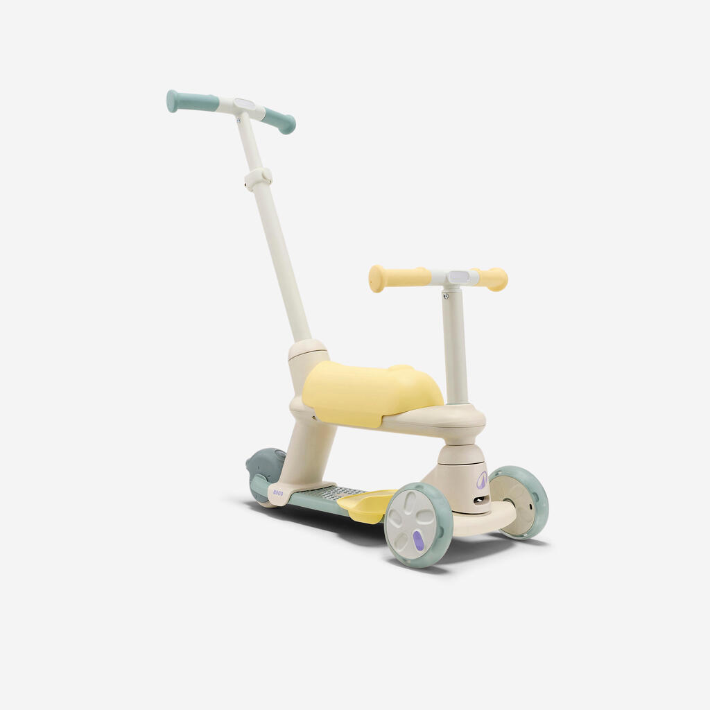 Scooter Tretroller 3-Rad Kinder 18 Monate bis 5 Jahre - B900 Verdigri gelb
