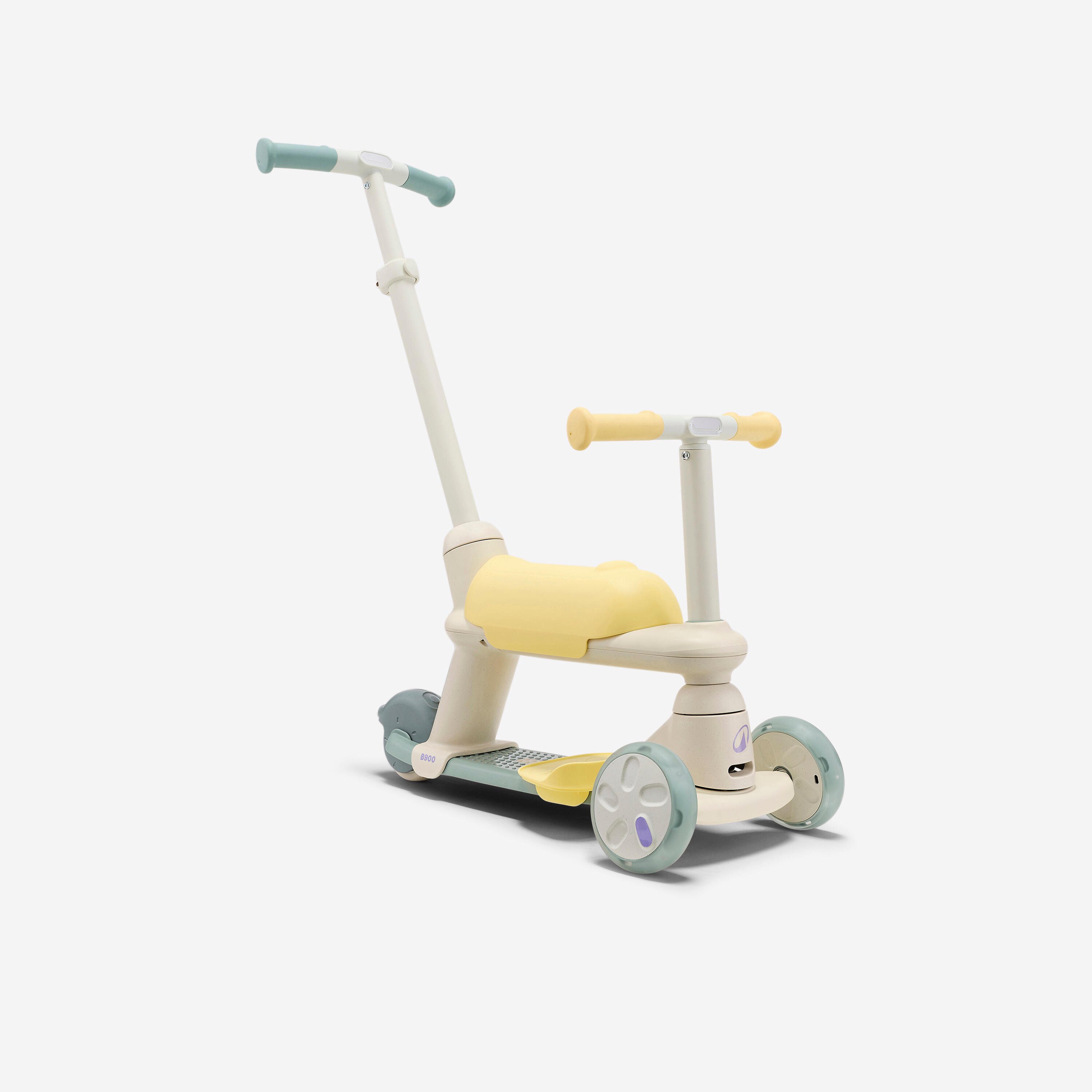 Trottinette évolutive enfant 3 roues, 18 mois à 5 ans, B900 Verdigri / Jaune