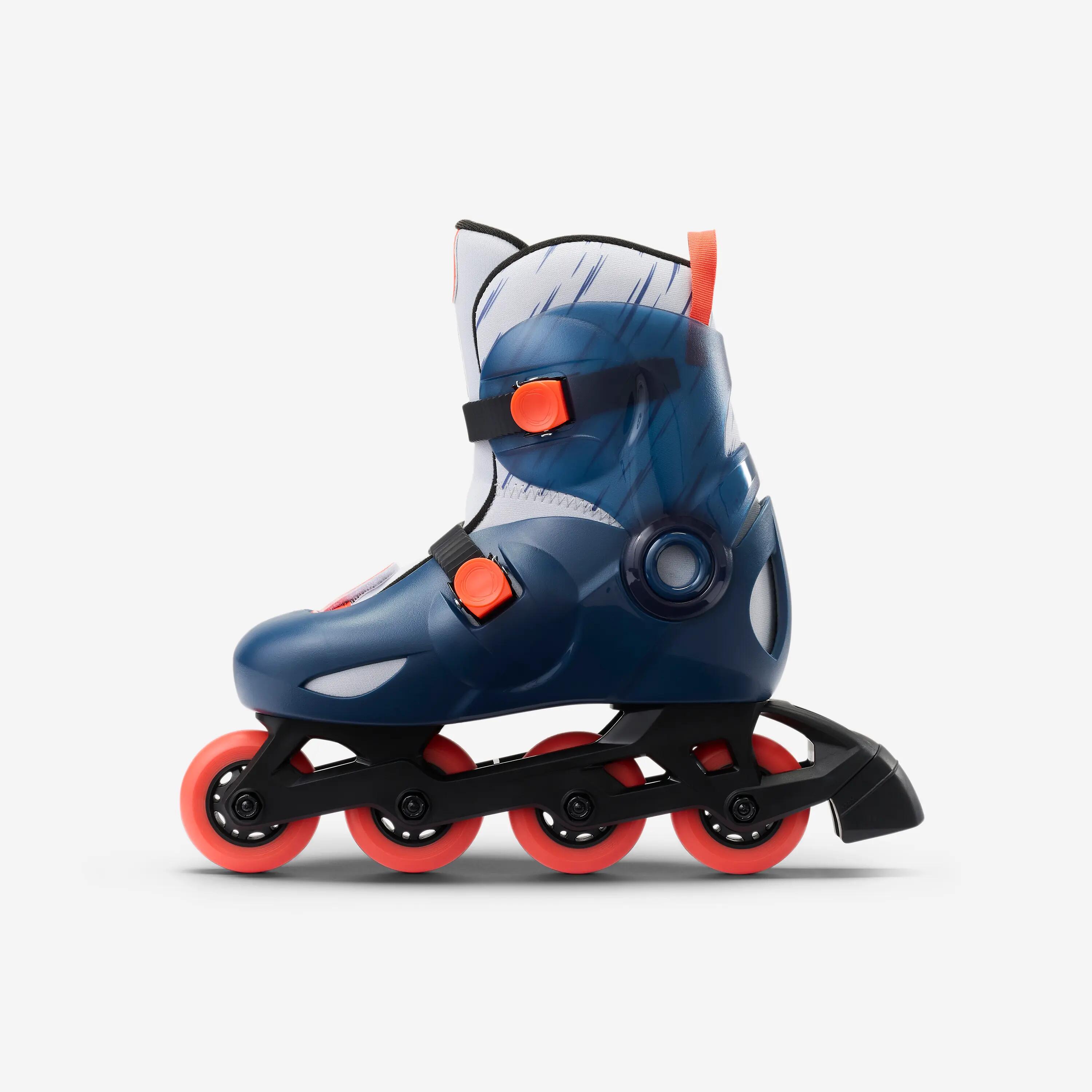 Patins per a nens, PLAY5 blau marí 6/8
