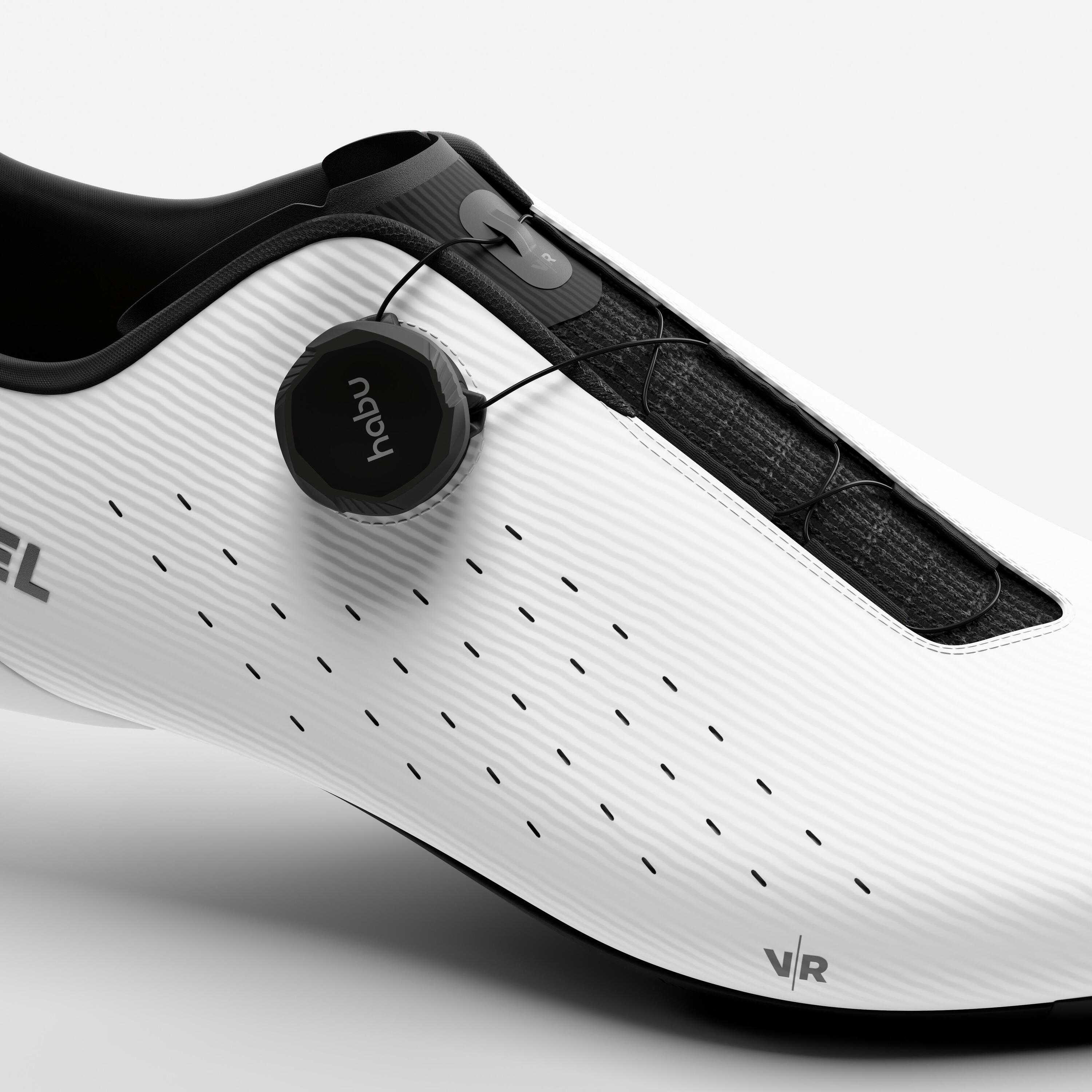 Chaussures vélo route van rysel EDR blanches 5/9