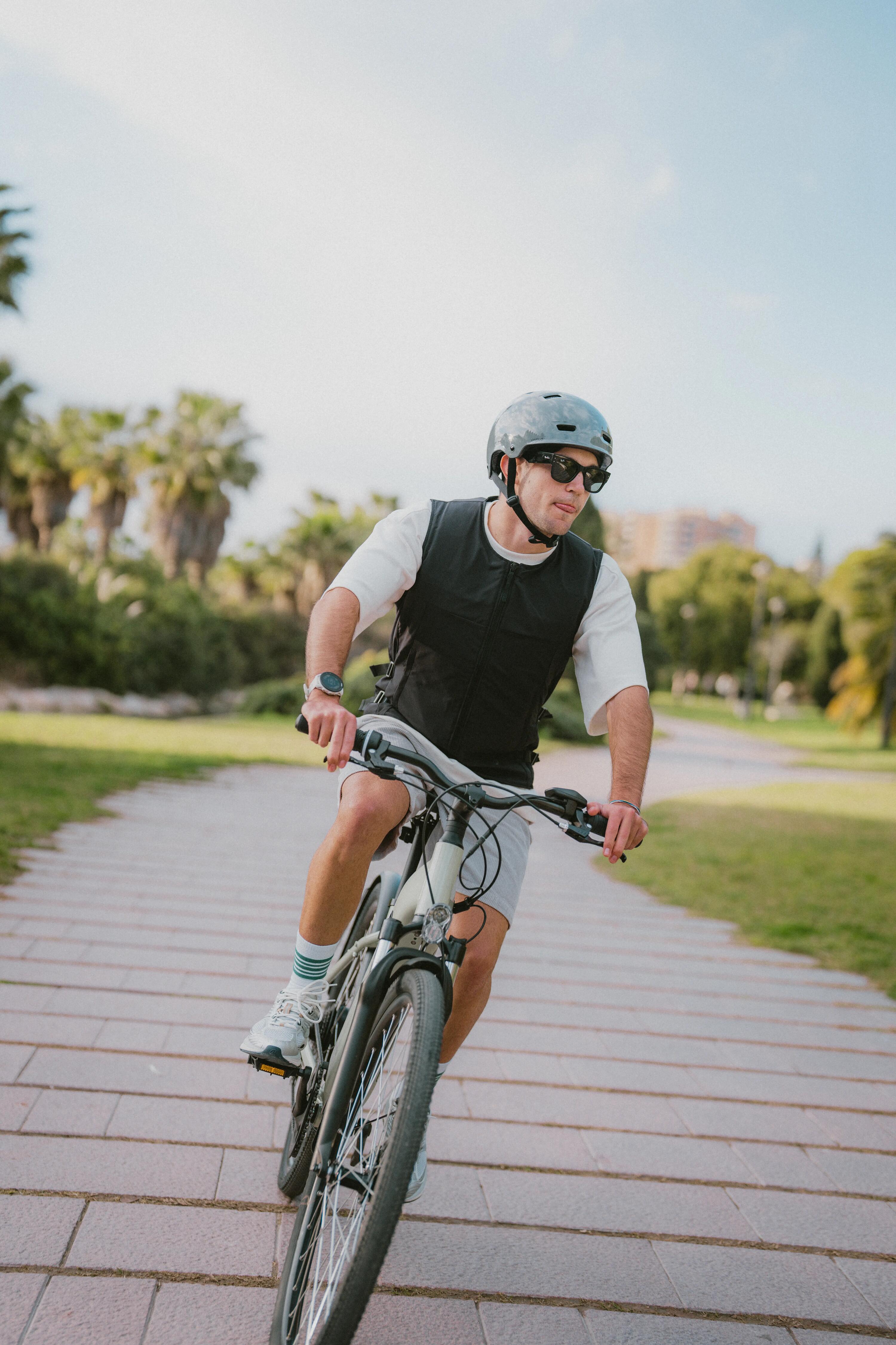Colete Airbag Eletrónico para Bicicleta e Trotinete Adulto Preto 3/10