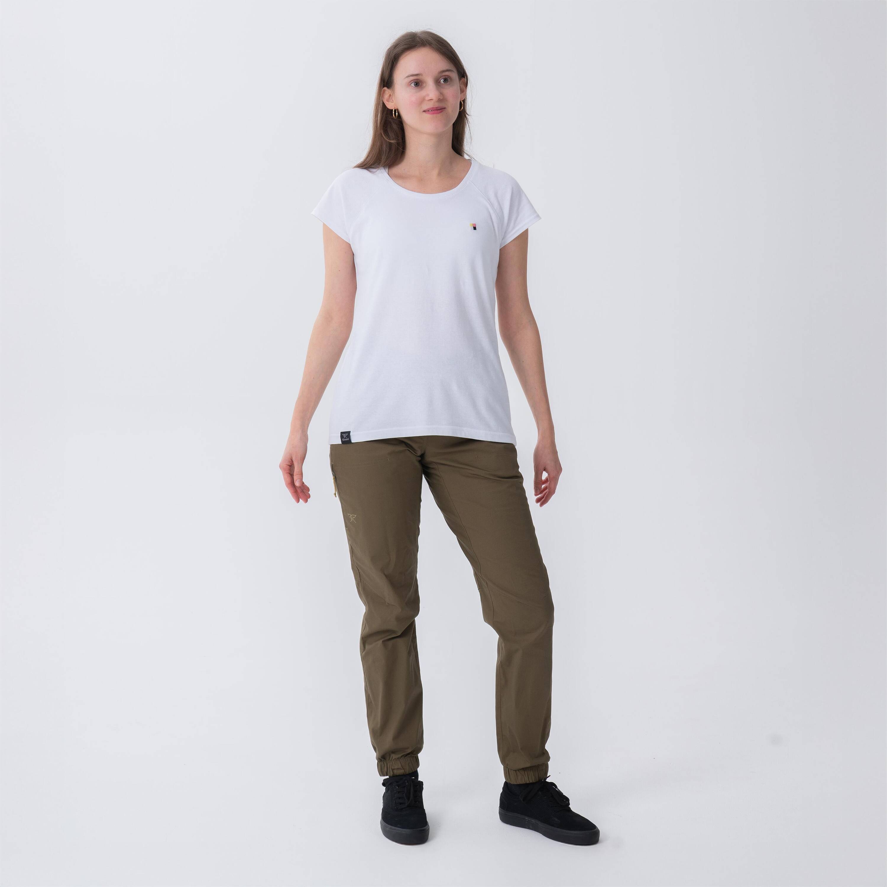 Women’s comfortable climbing t-shirt, Vertika white -  5