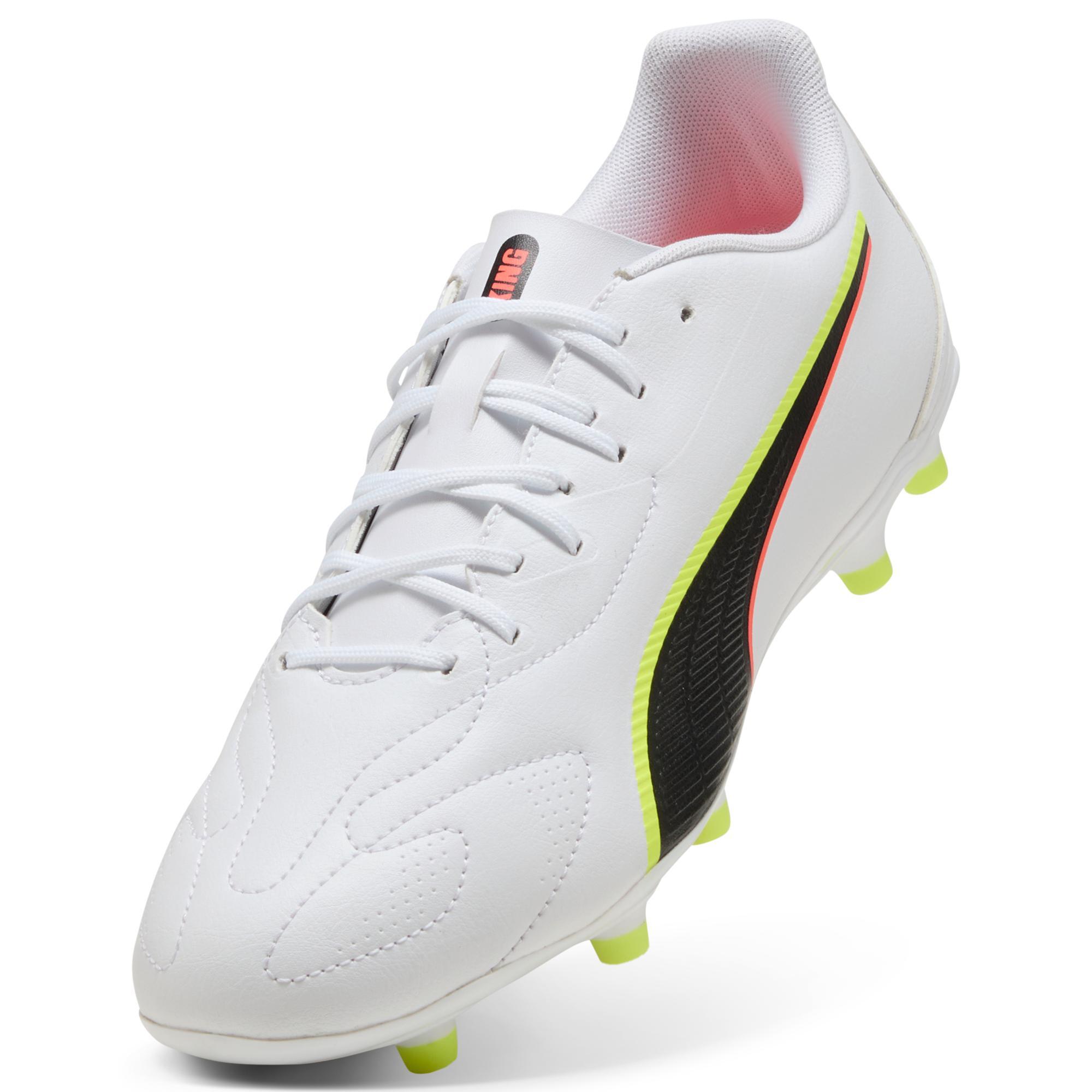Buty do piłki nożnej PUMA KING 20 PLAY FG/AG White Q1 26 4/6