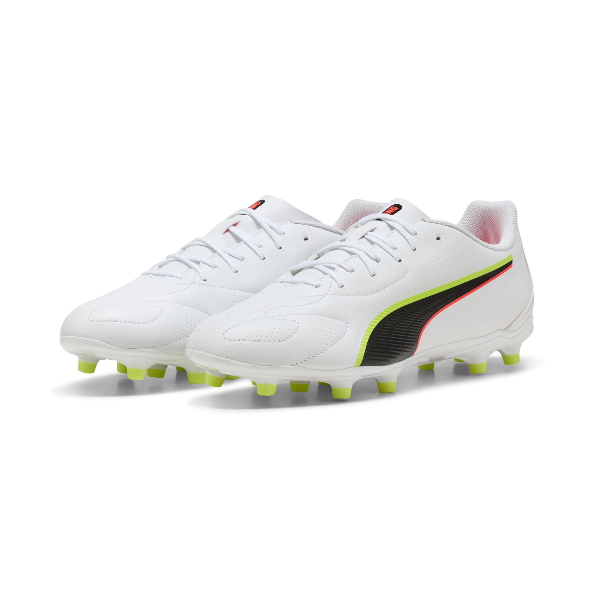 Buty do piłki nożnej PUMA KING 20 PLAY FG/AG White Q1 26 3/6
