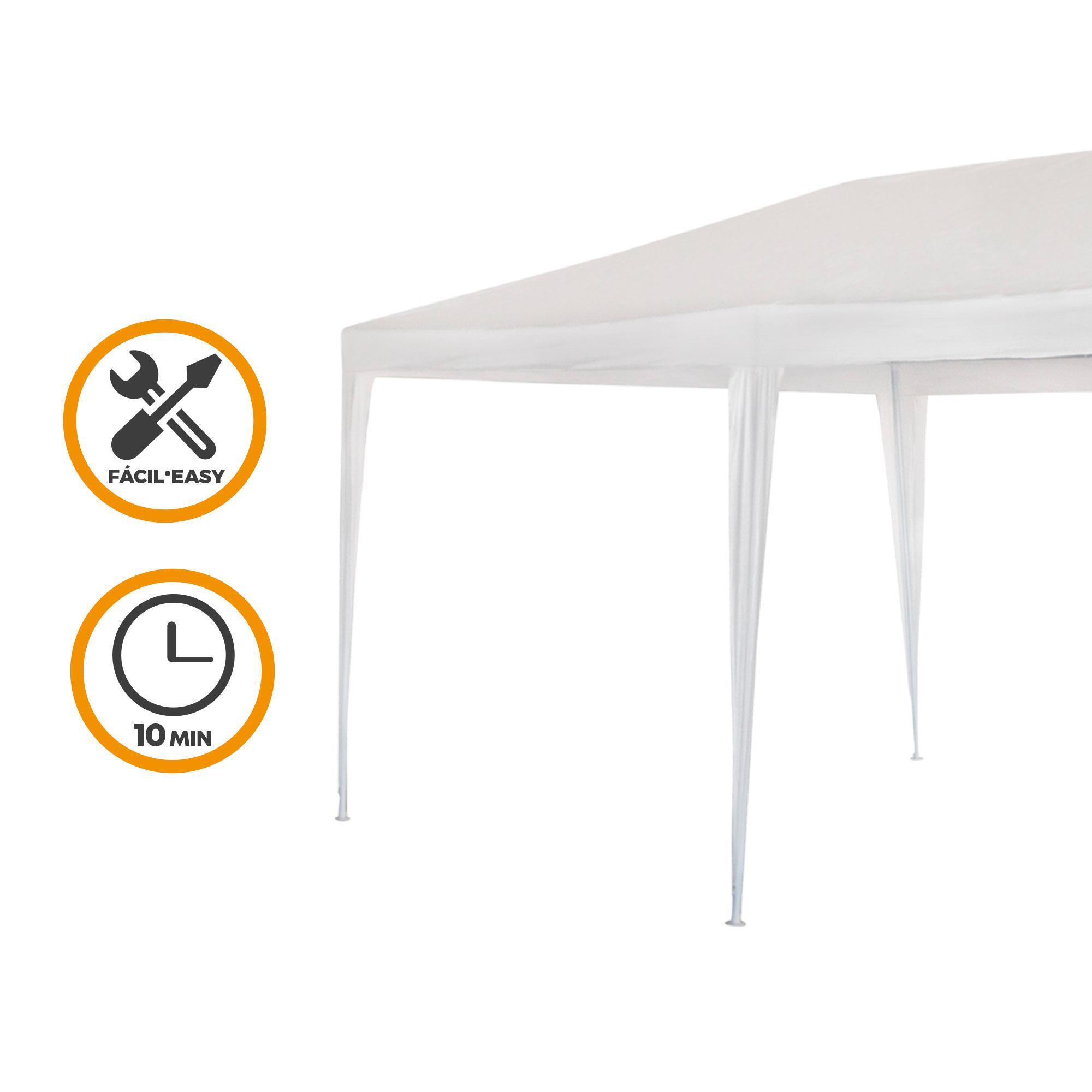 Carpa desmontable extragrande 600x300x255 cm blanco -CD 3/6