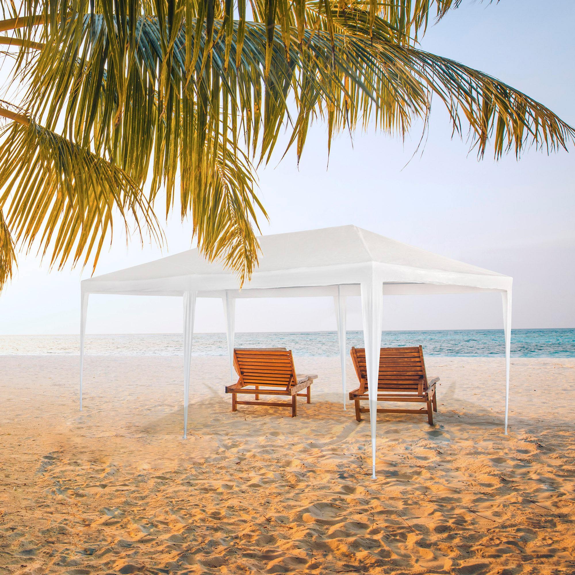 Carpa desmontable extragrande 600x300x255 cm blanco -CD 6/6