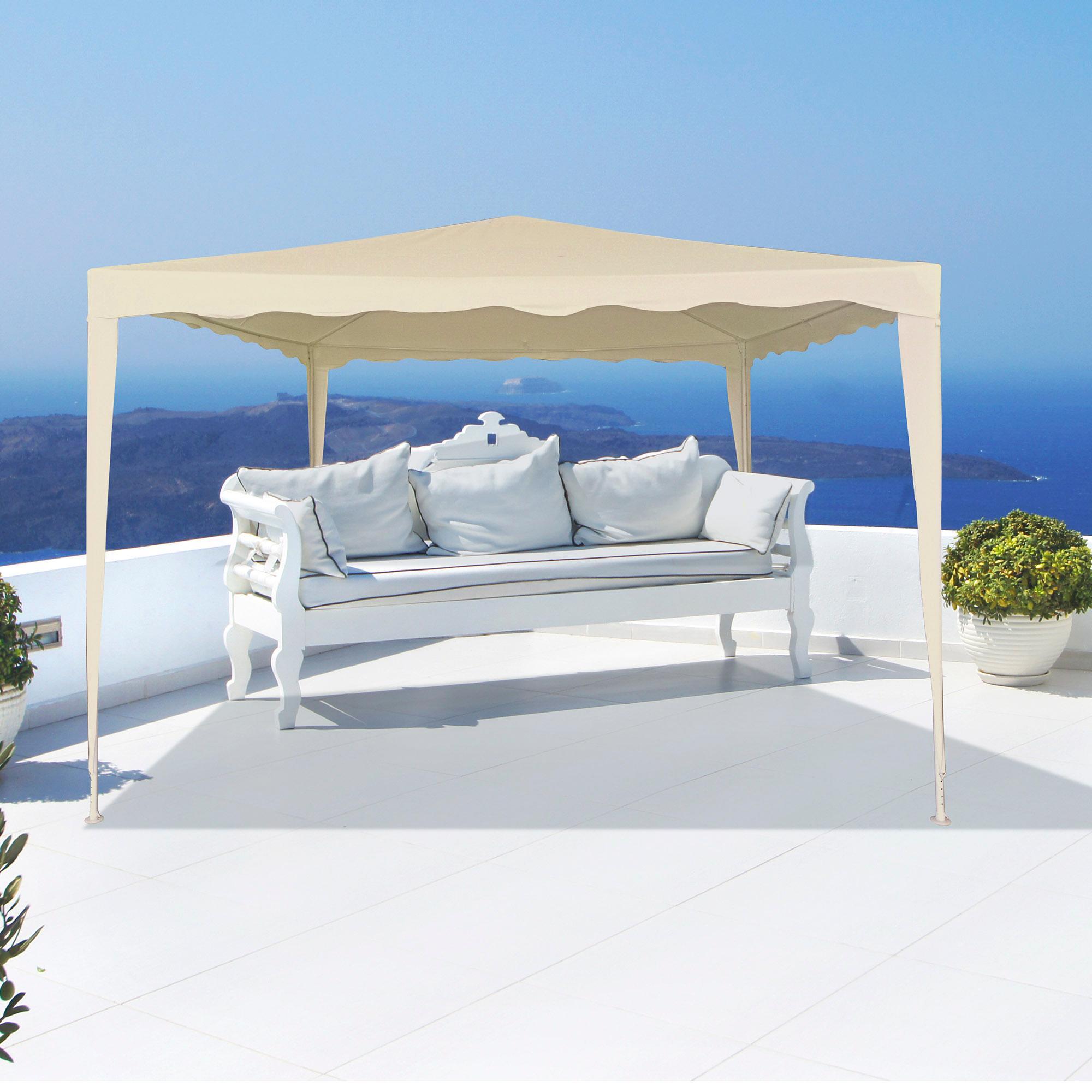 Carpa 300X300X240 cm Poliester Crema -CD 5/6