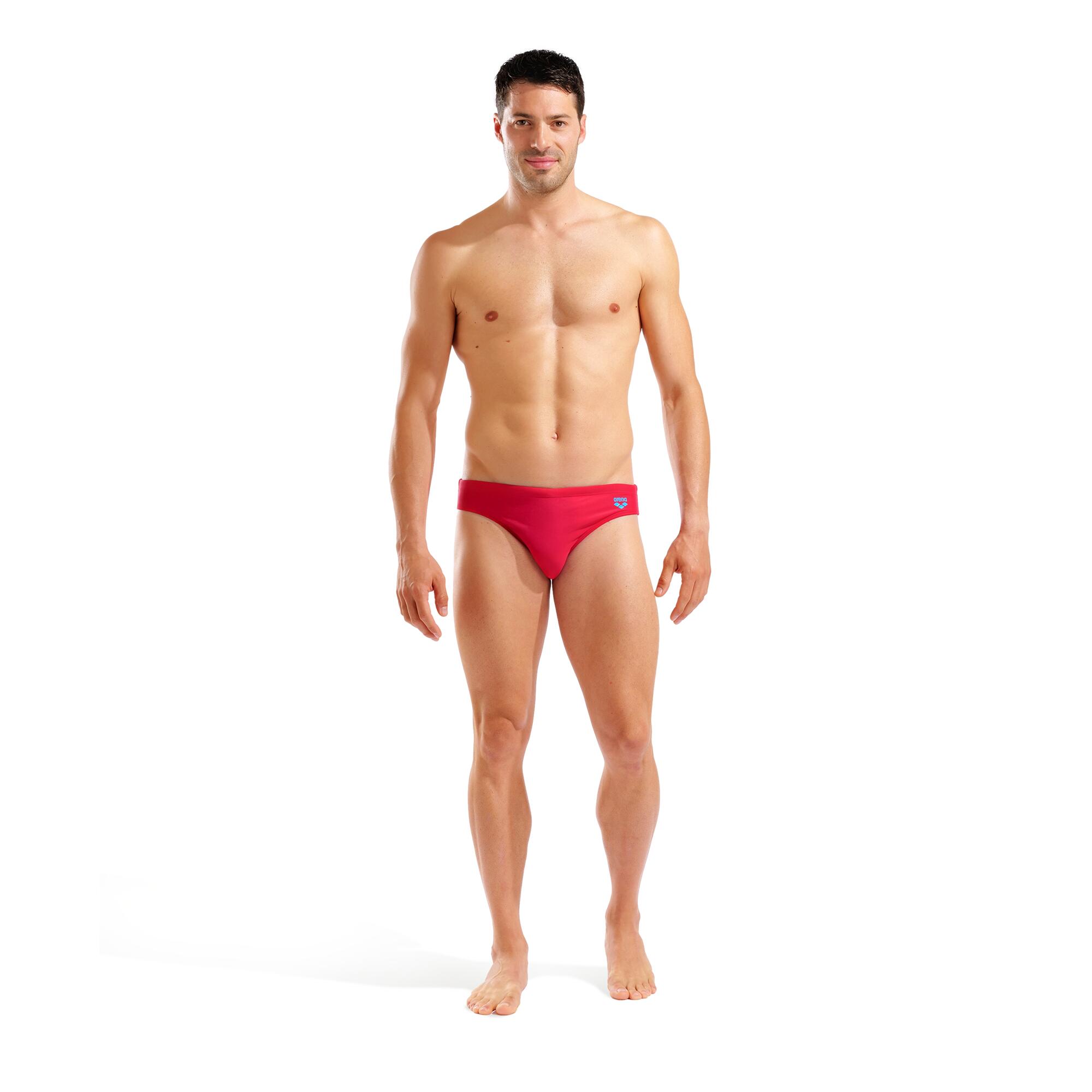 Costume uomo slip Santamarias Arena rosso con logo 4/5