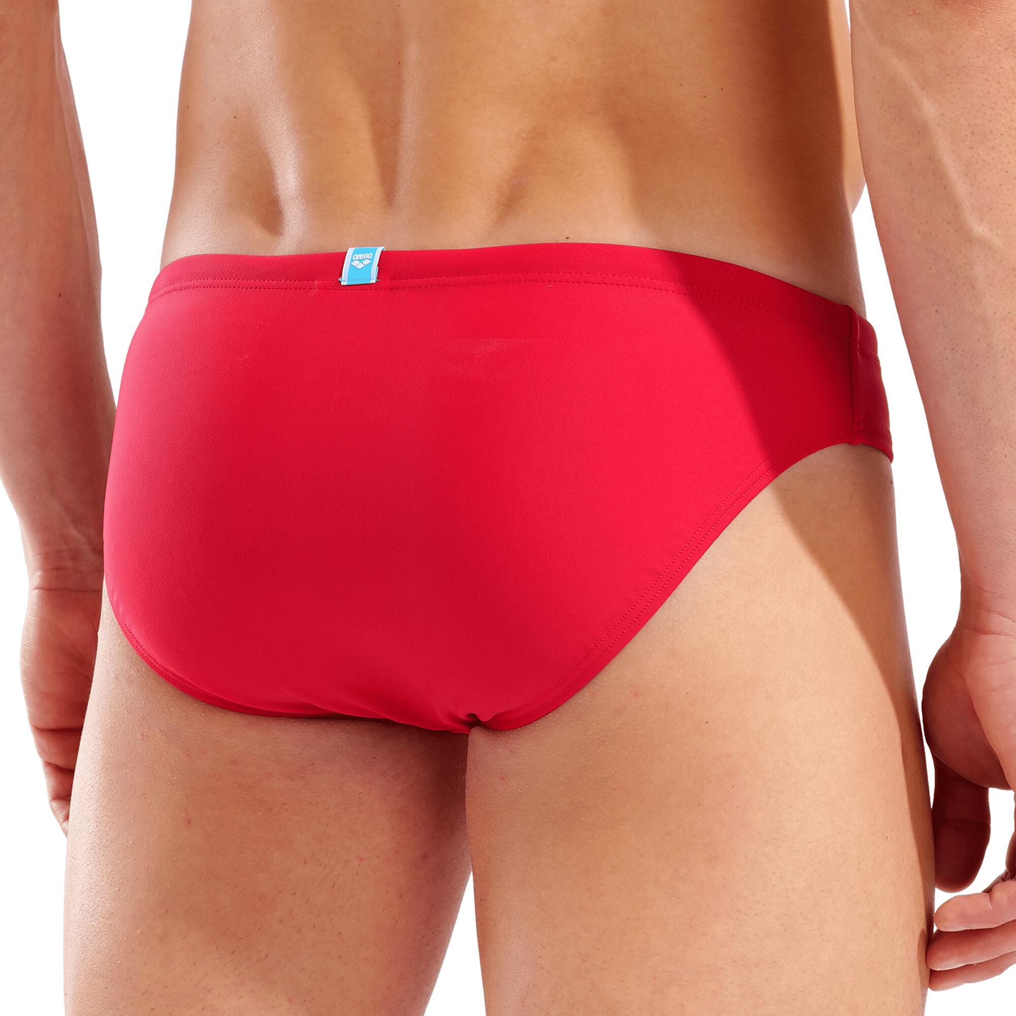 Costume uomo slip Santamarias Arena rosso con logo 5/5