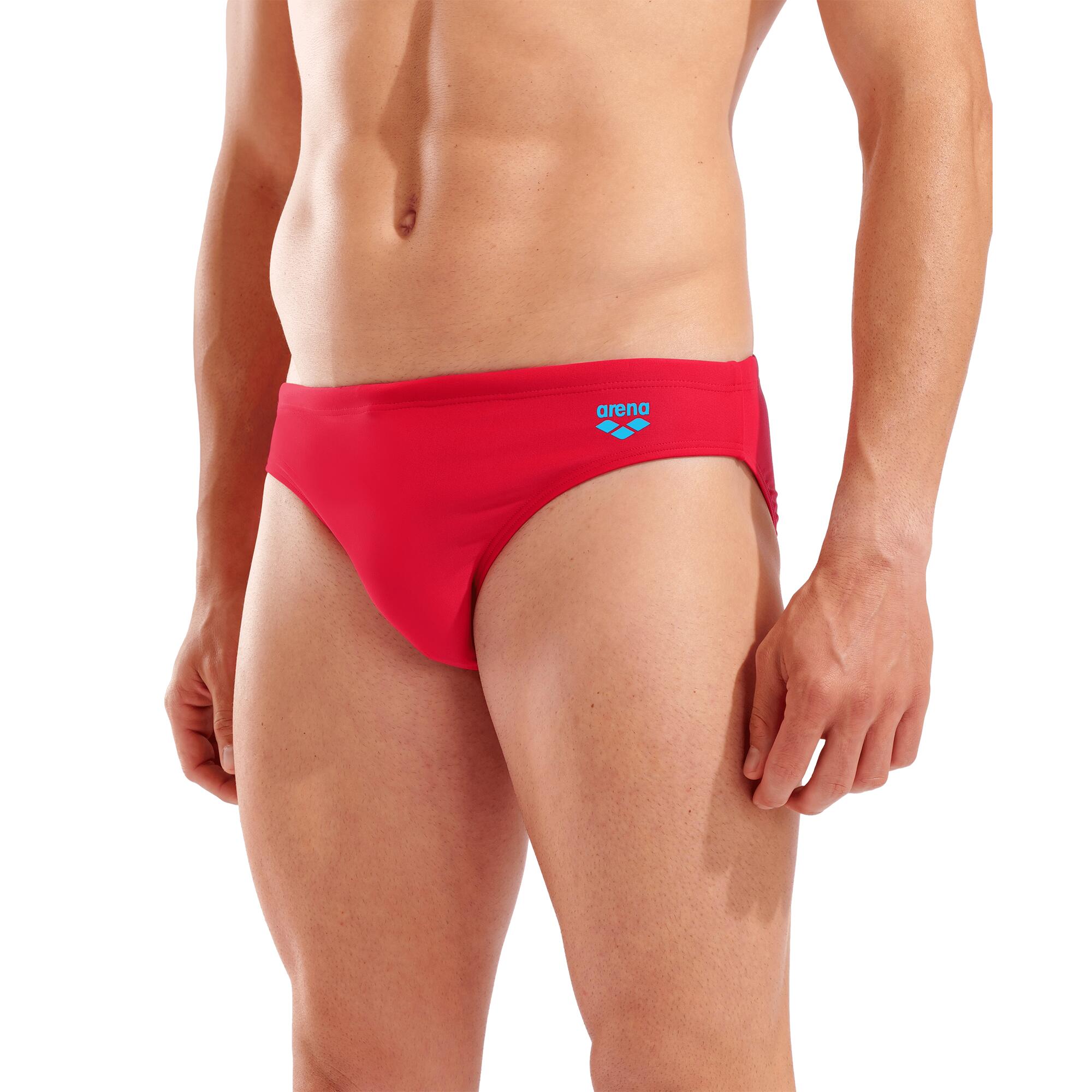 Costume uomo slip Santamarias Arena rosso con logo 3/5