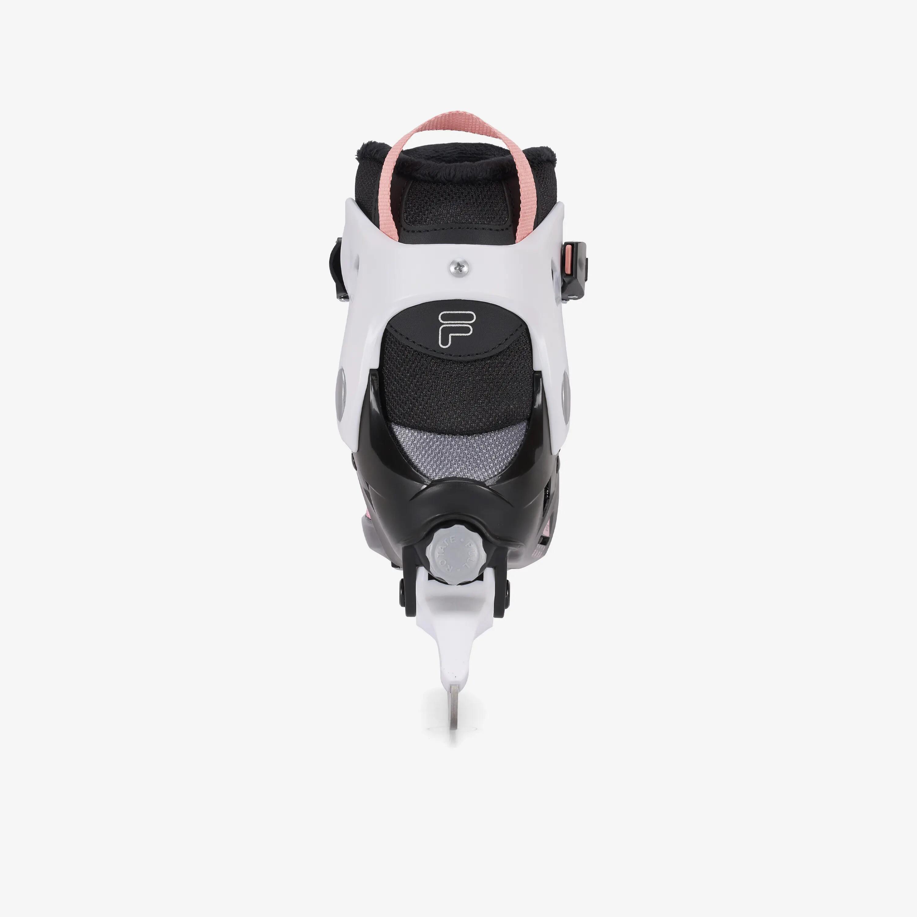 Pattino da ghiaccio bambino FIT FILA grigio-rosa 4/6