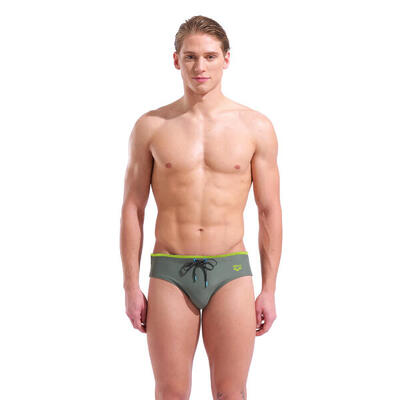 Costume uomo slip Arena Solid verde con logo