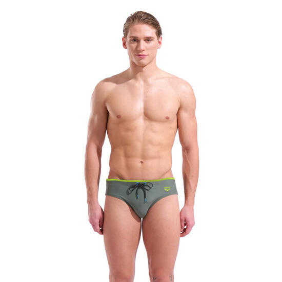 Costume uomo slip Arena Solid verde con logo
