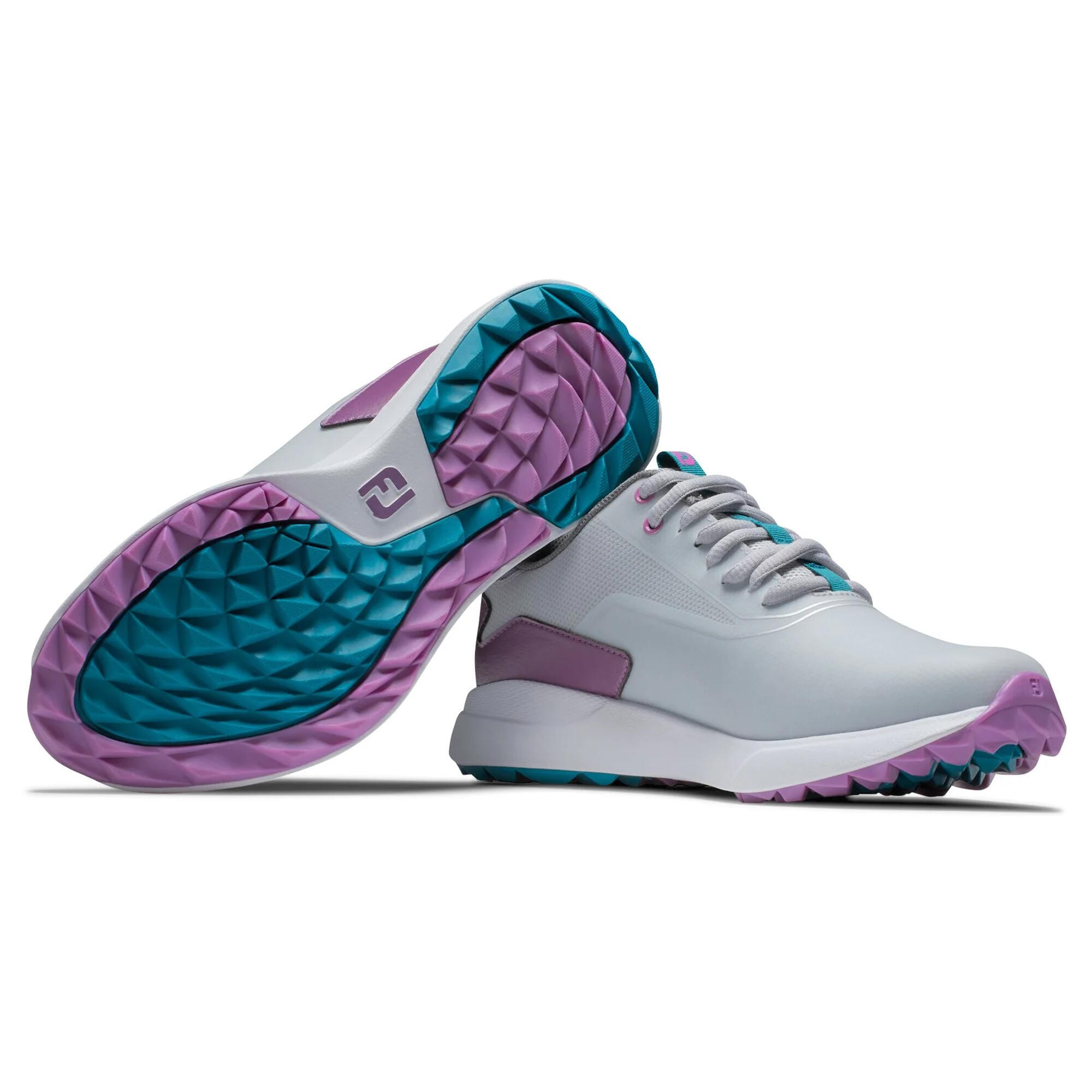 Chaussures de golf imperméables femme, Performa blanc violet 5/6