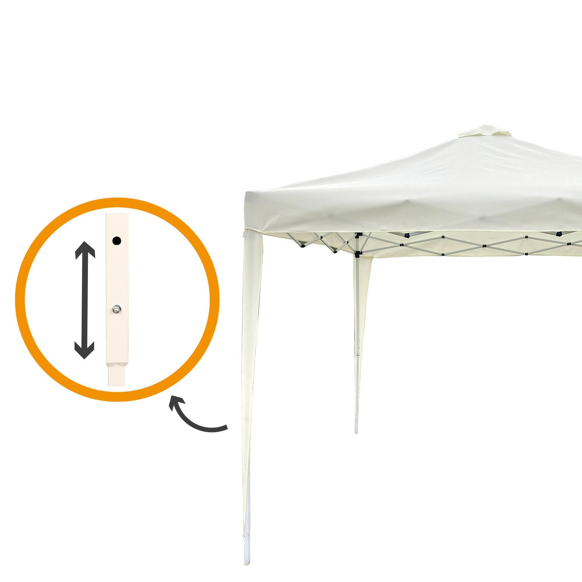 Carpa Plegable 300X300X240 con chimenea MAX-AIR CM Blanco - CD 4/6