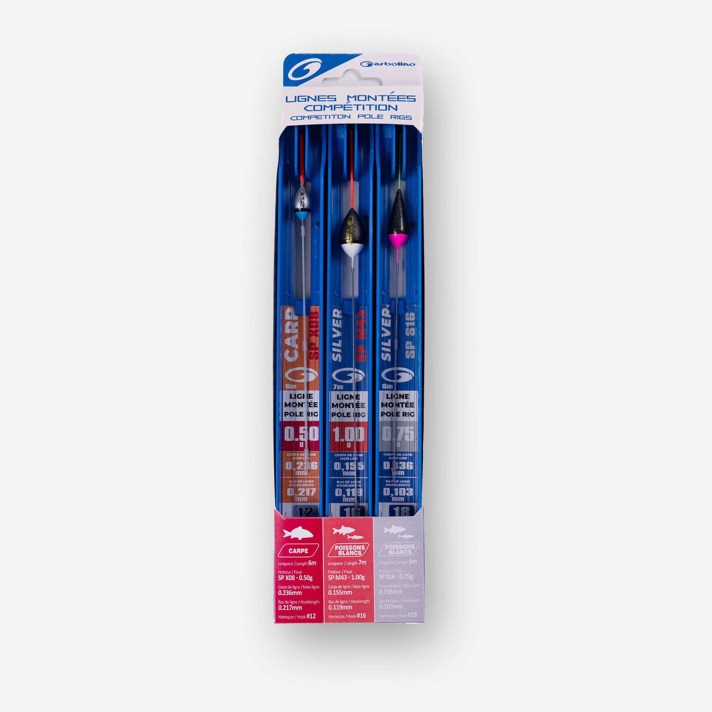 Pack 3 ligne montées pêche au coup 2/2