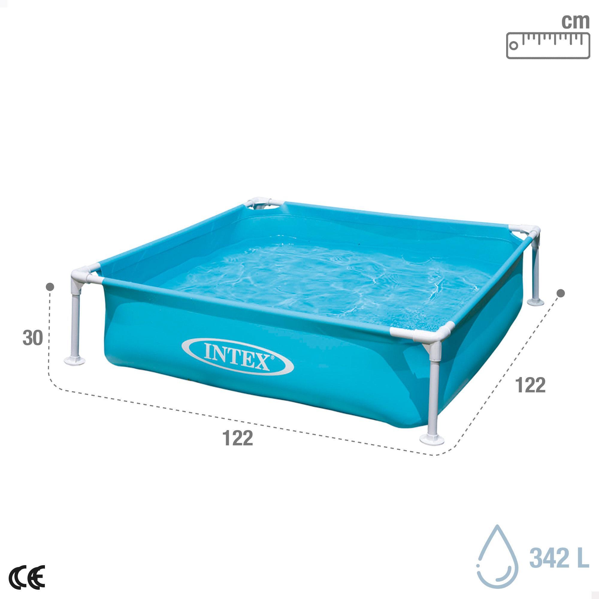Piscina MINI FRAME 122X122X30CM Azul +2 años - CD 3/4