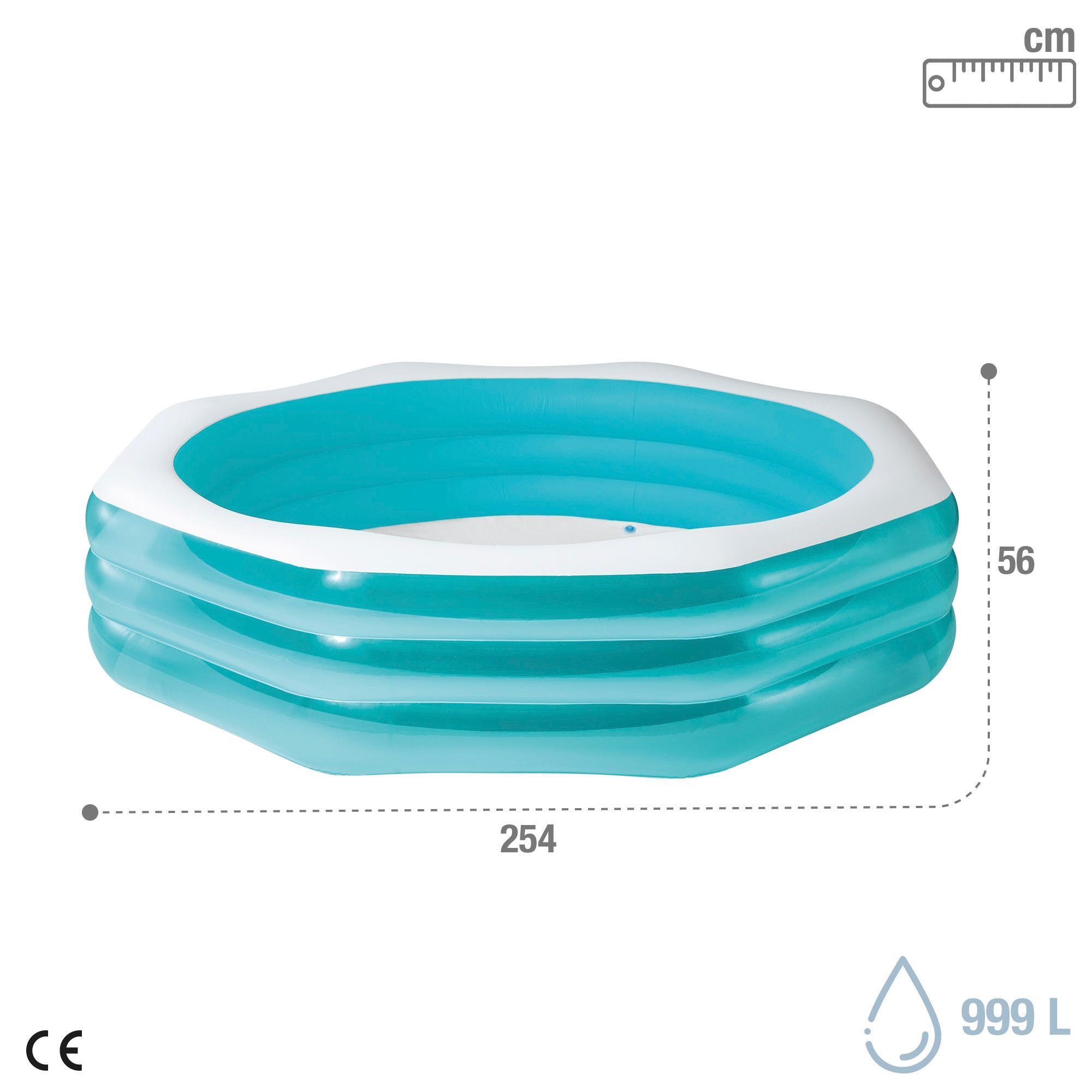 Piscina hinchable octogonal Intex 254x254x56cm 999l -CD 3/4