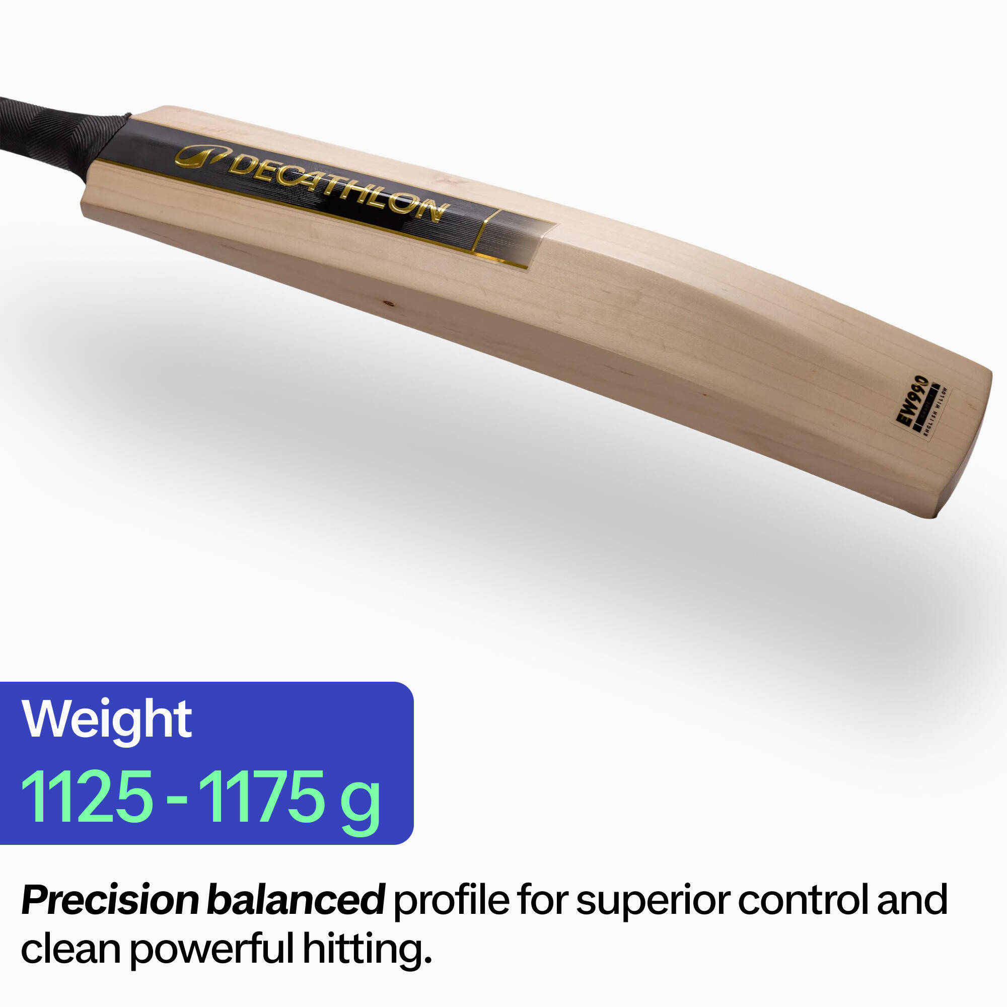 Adult English Willow Cricket Bat G1 Size SH Lightweight Leather Ball Bat with Padded Cover EW990 -  5