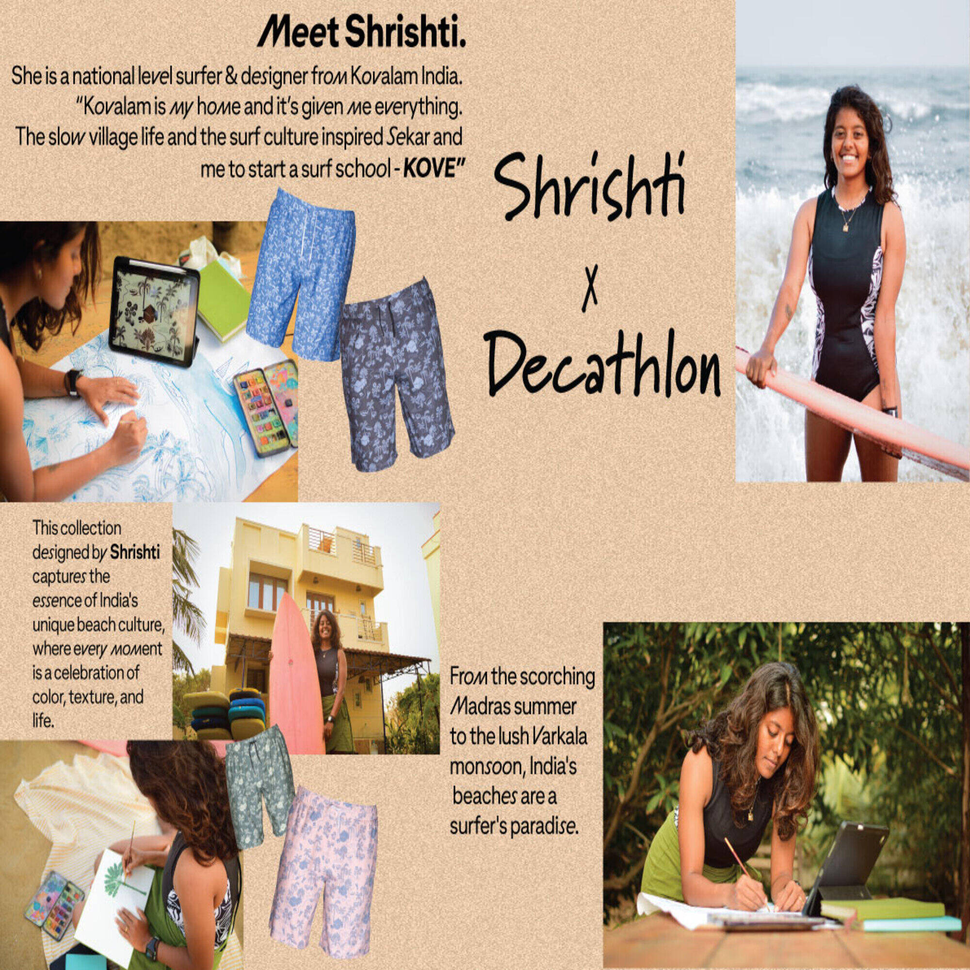 Men’s Swim Shorts mid-length swim shorts 18”, 100 Supagirl blue -  5