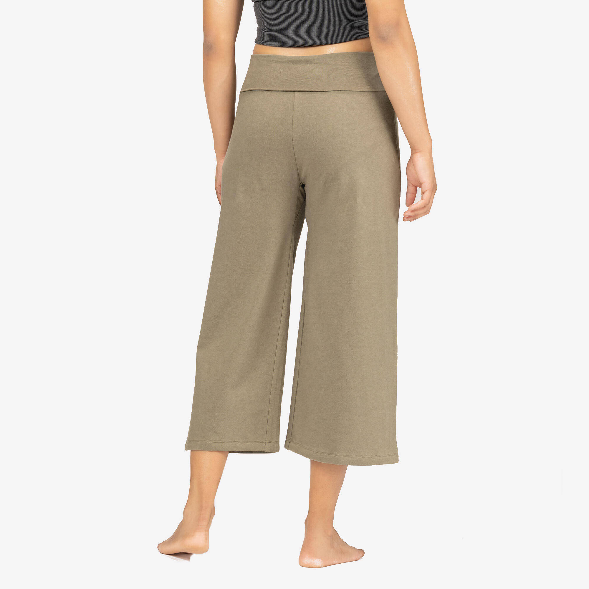 Women's high-waisted yoga capris -  3