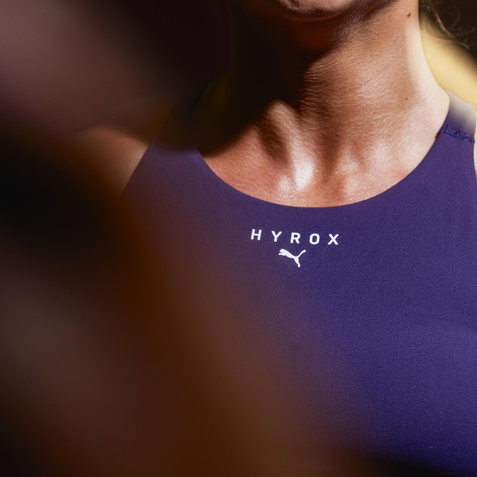 Reggiseno sportivo Puma donna HYROX traspirante sostegno alto lilla 6/10