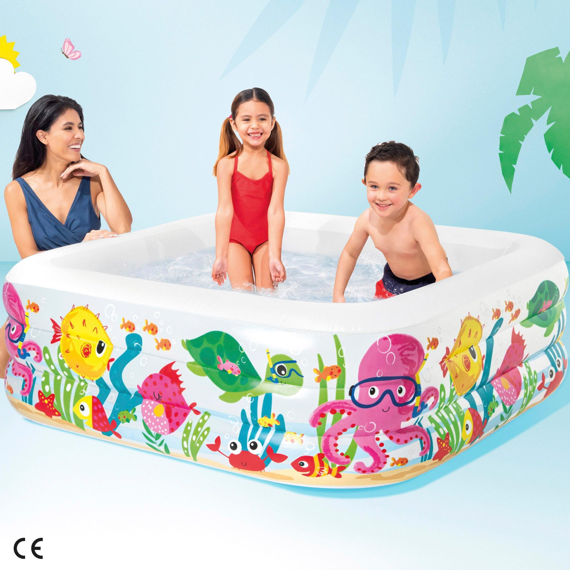 Piscina Hinchable Acuario Transparente 159X159X50CM-340L - CD 2/3