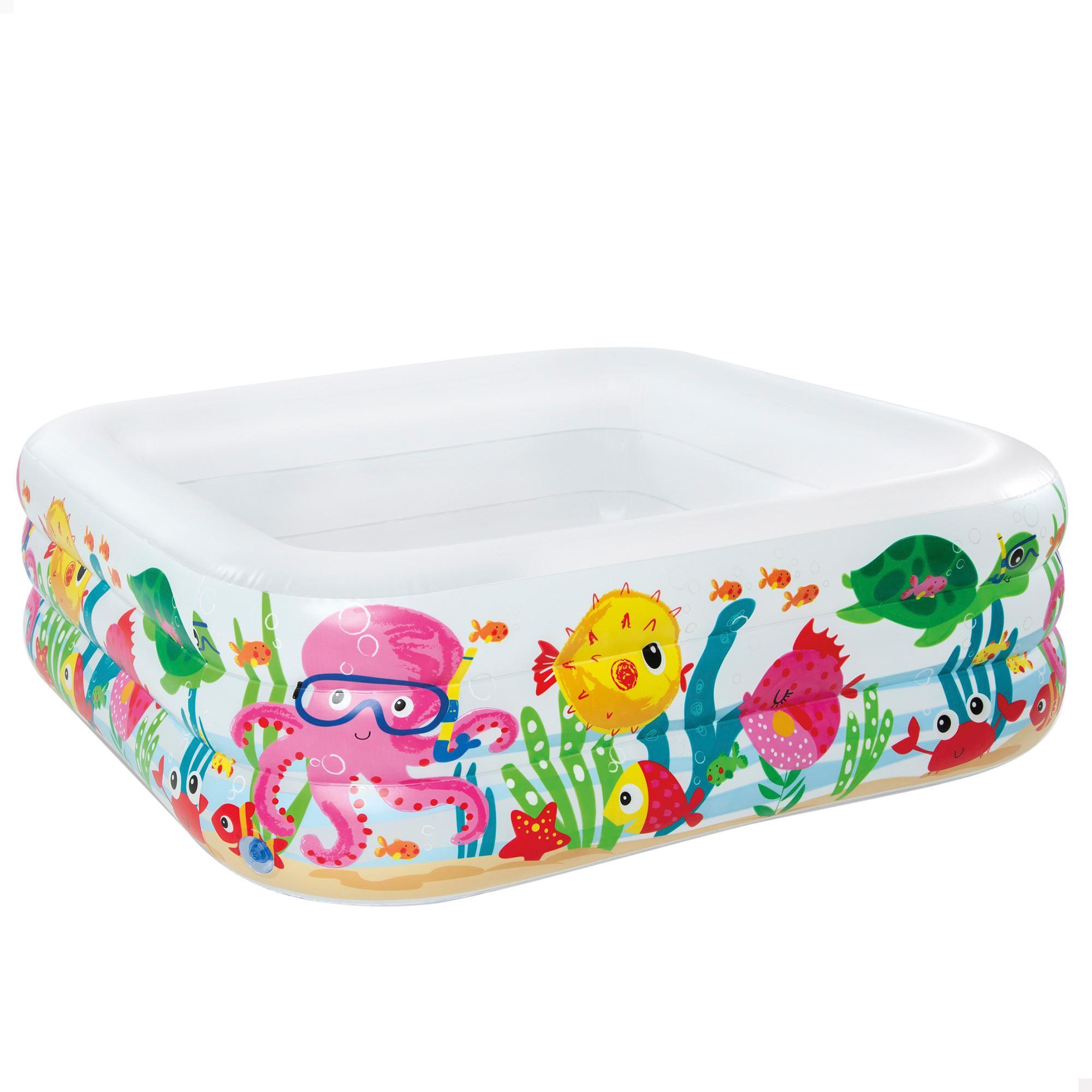 Piscina Hinchable Acuario Transparente 159X159X50CM-340L - CD 1/3
