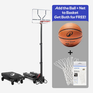 Basketball Hoop Standing Backboard B500 Easy Box Set UP and Store in 1 minute