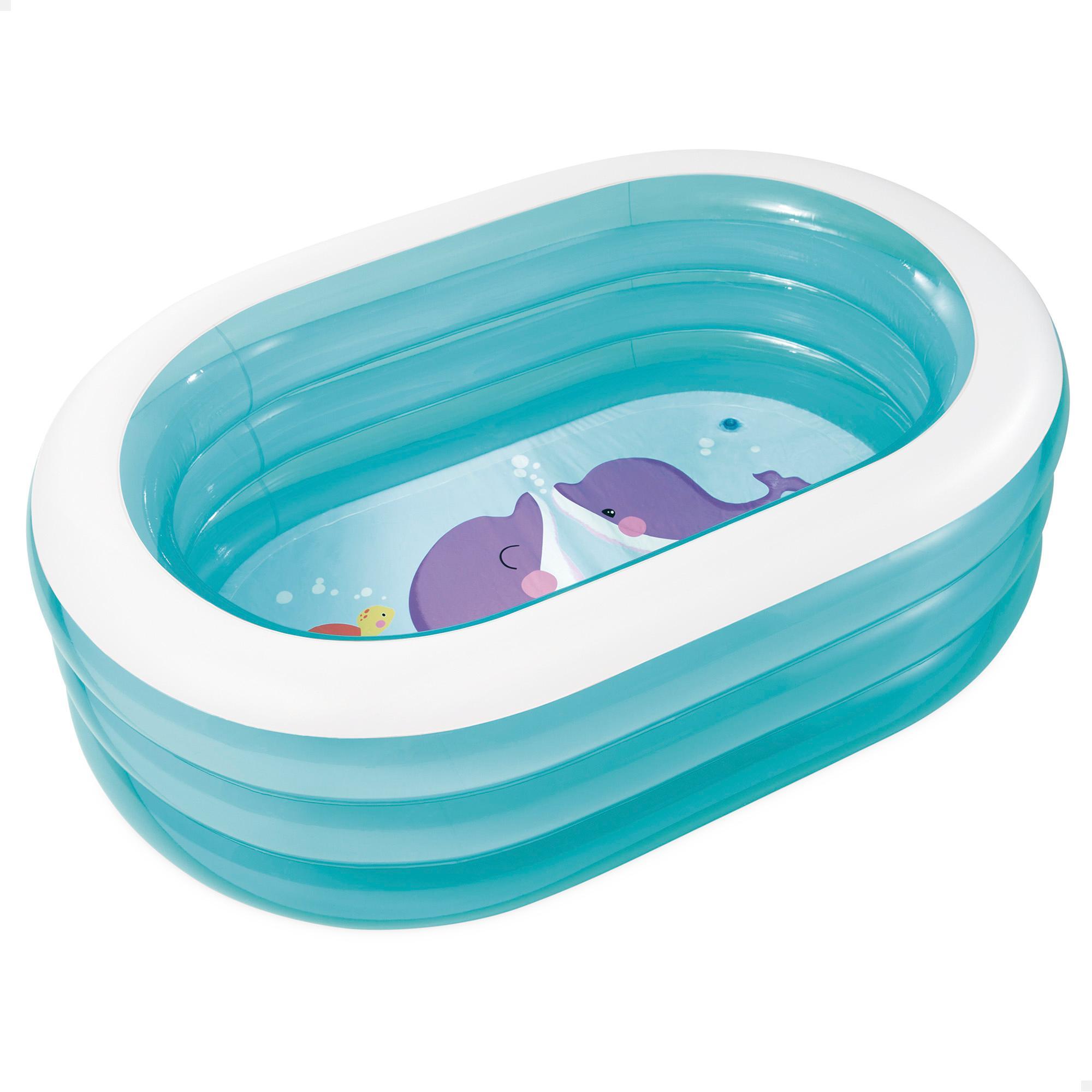 Piscina Inflable Oval 163 × 107 × 46 cm - 230 l Blau - CD 2/6