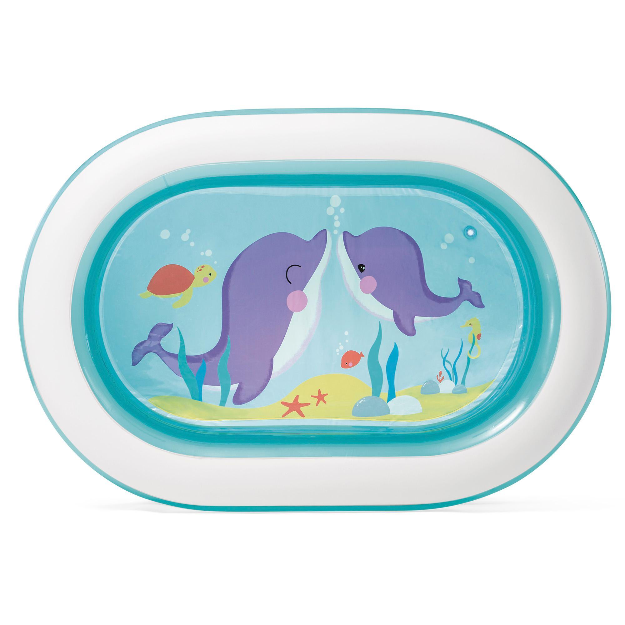 Piscina Inflable Oval 163 × 107 × 46 cm - 230 l Blau - CD 4/6