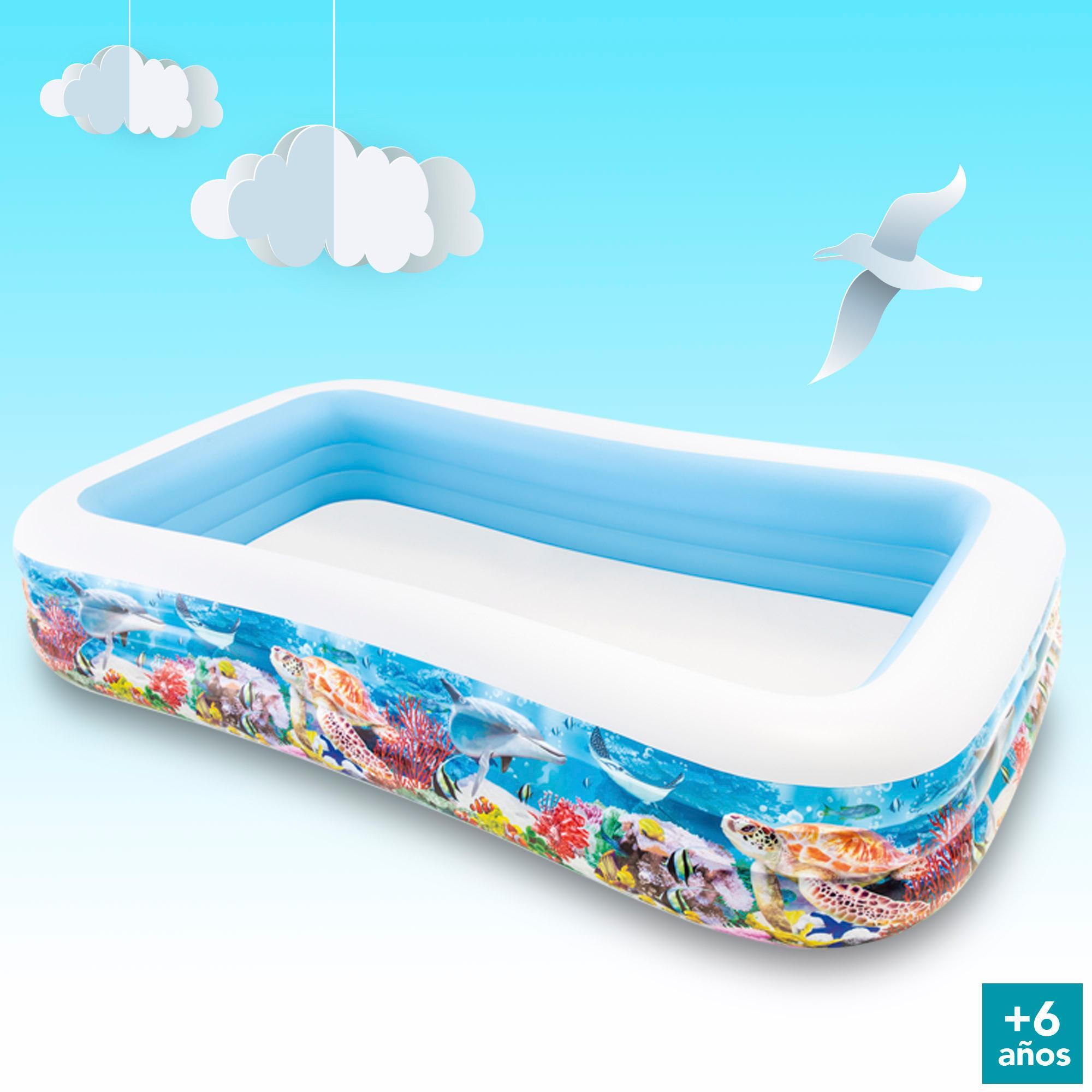 Piscina Hinchable Tropical 305X183X56CM - 1050 L Multicolorido -CD 2/7
