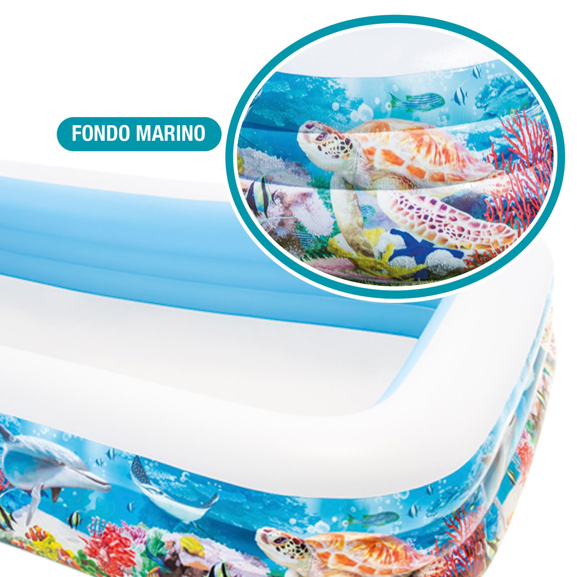 Piscina Hinchable Tropical 305X183X56CM - 1050 L Multicolorido -CD 6/7