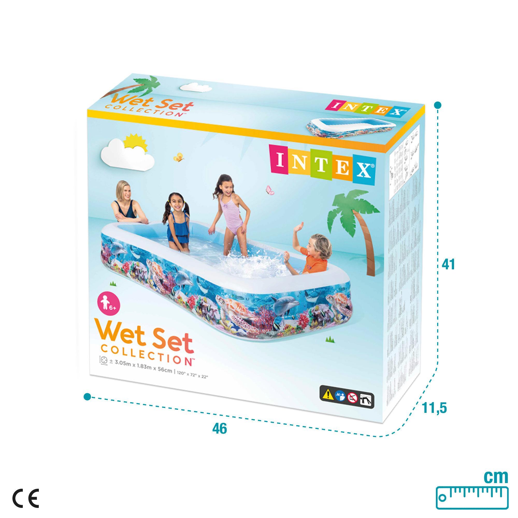 Piscina Hinchable Tropical 305X183X56CM - 1050 L Multicolorido -CD 7/7