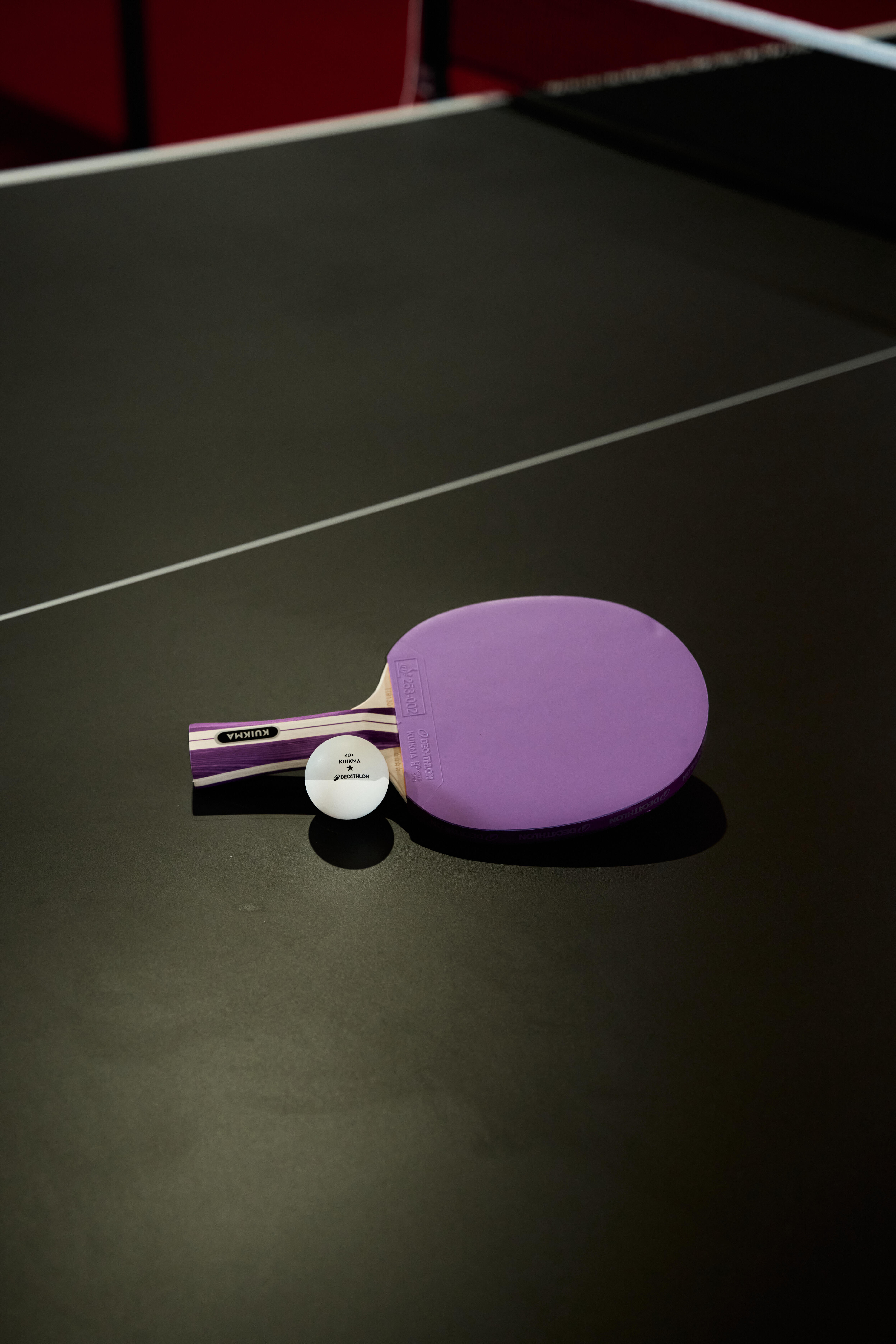Set of 2 Table Tennis Paddles + 4 Balls, TTR 130 4* Spin - KUIKMA