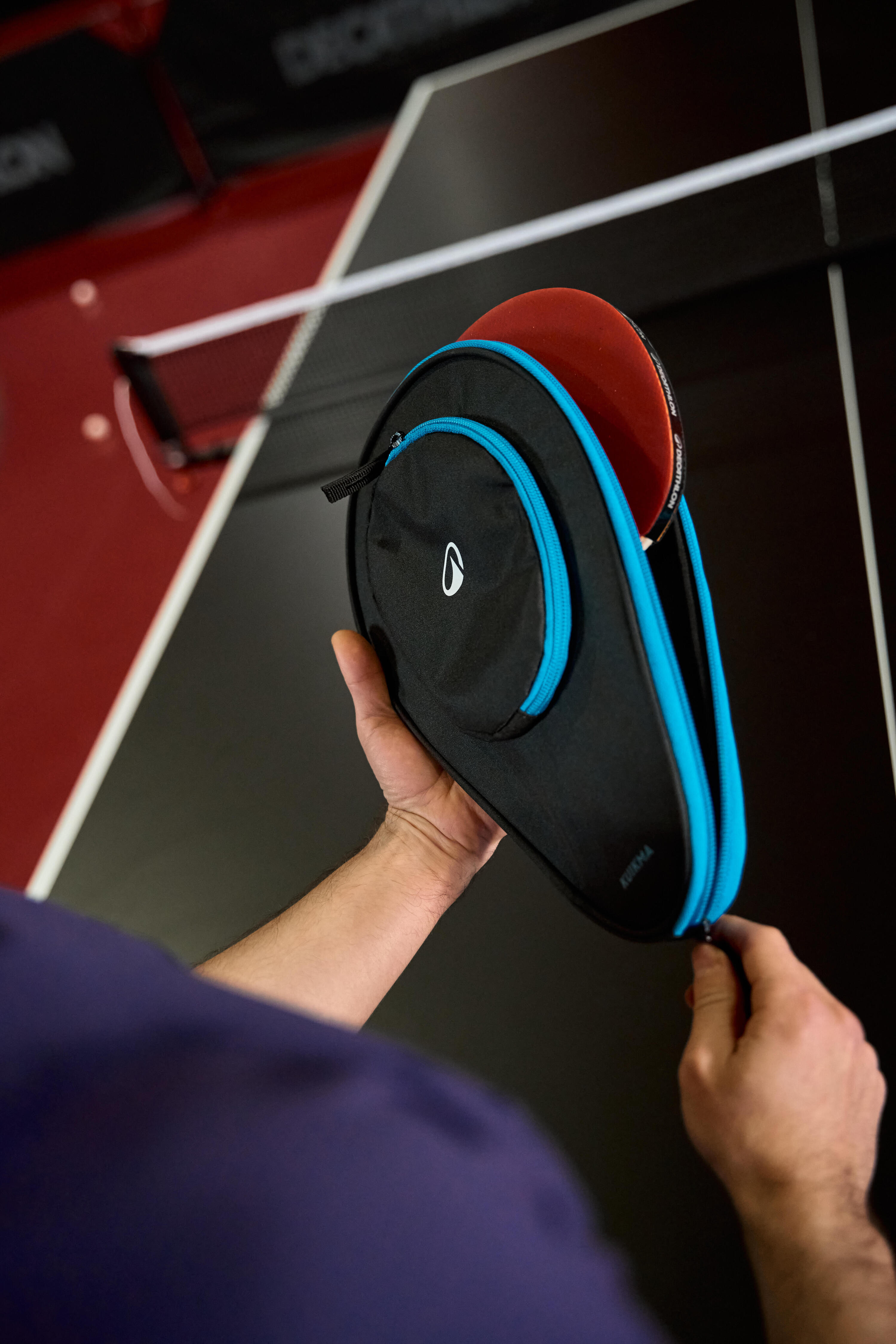 Fodero racchetta ping pong TTC 130 nero 8/9