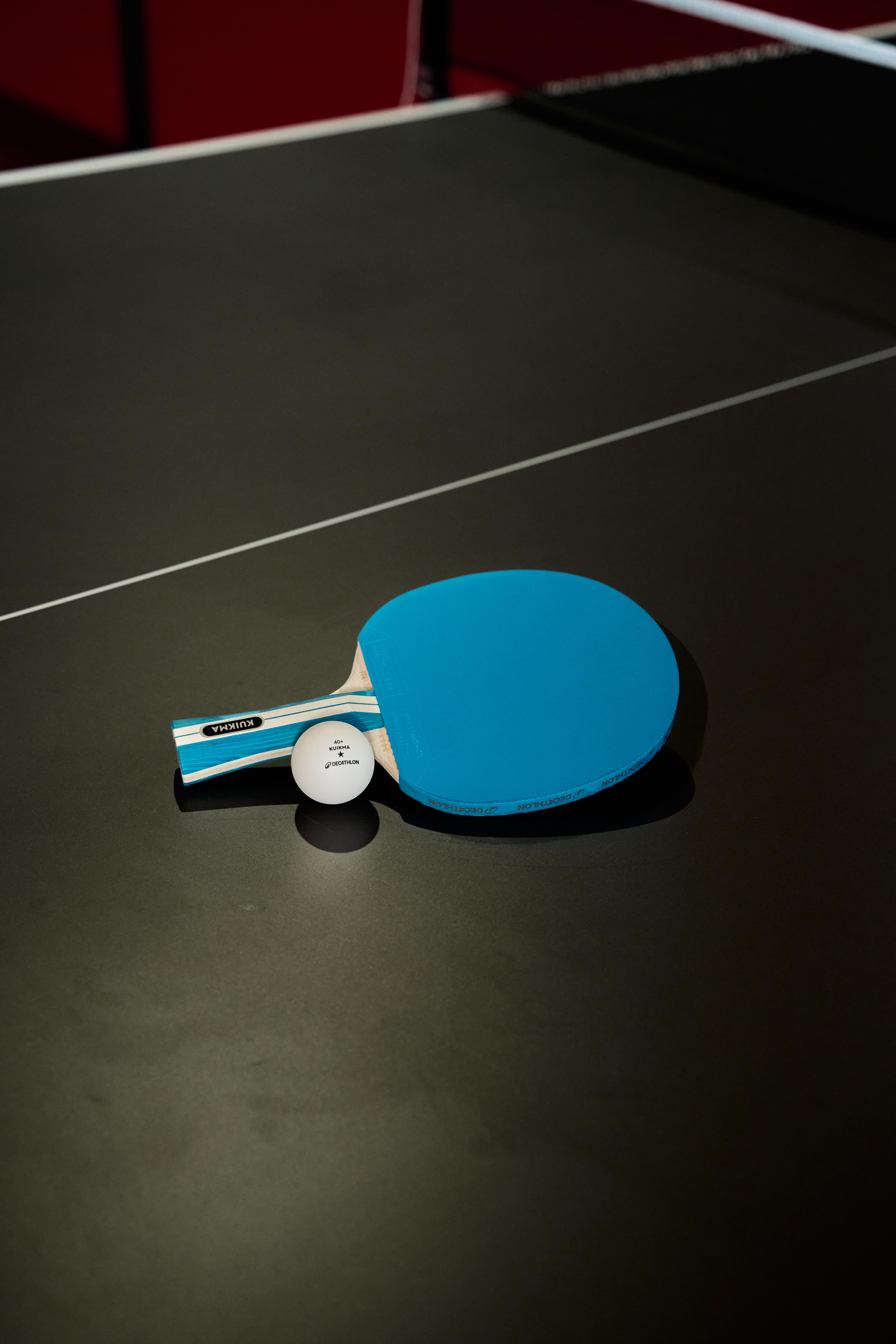 Set of 2 Table Tennis Paddles + 4 Balls, TTR 130 4* Spin - KUIKMA