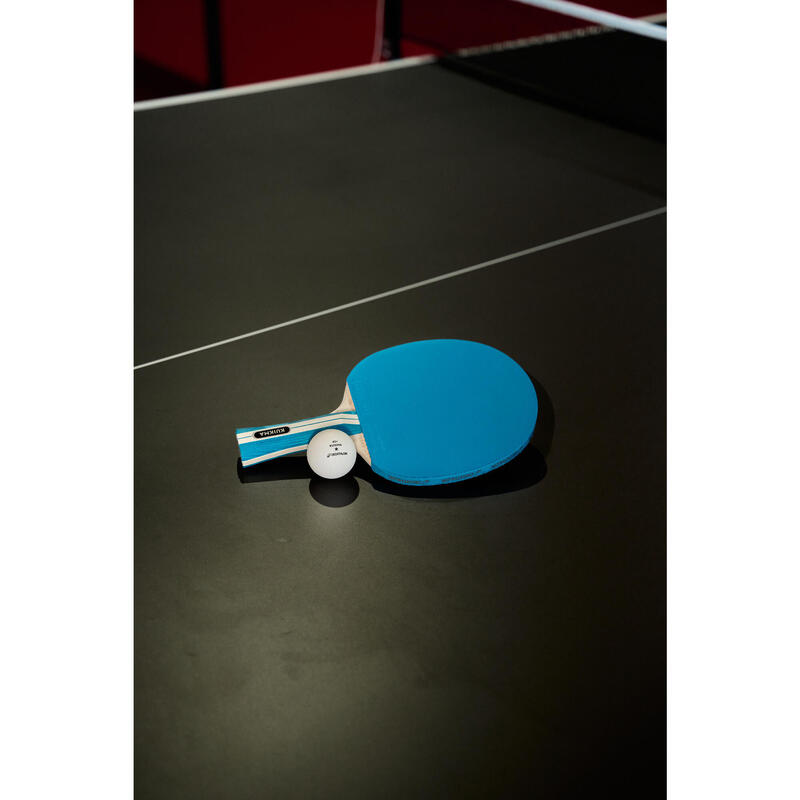Raket + Top Seti - ITTF Okul/Kulüp - 4 Yıldız - Mor/Mavi - TTR 130 Spin