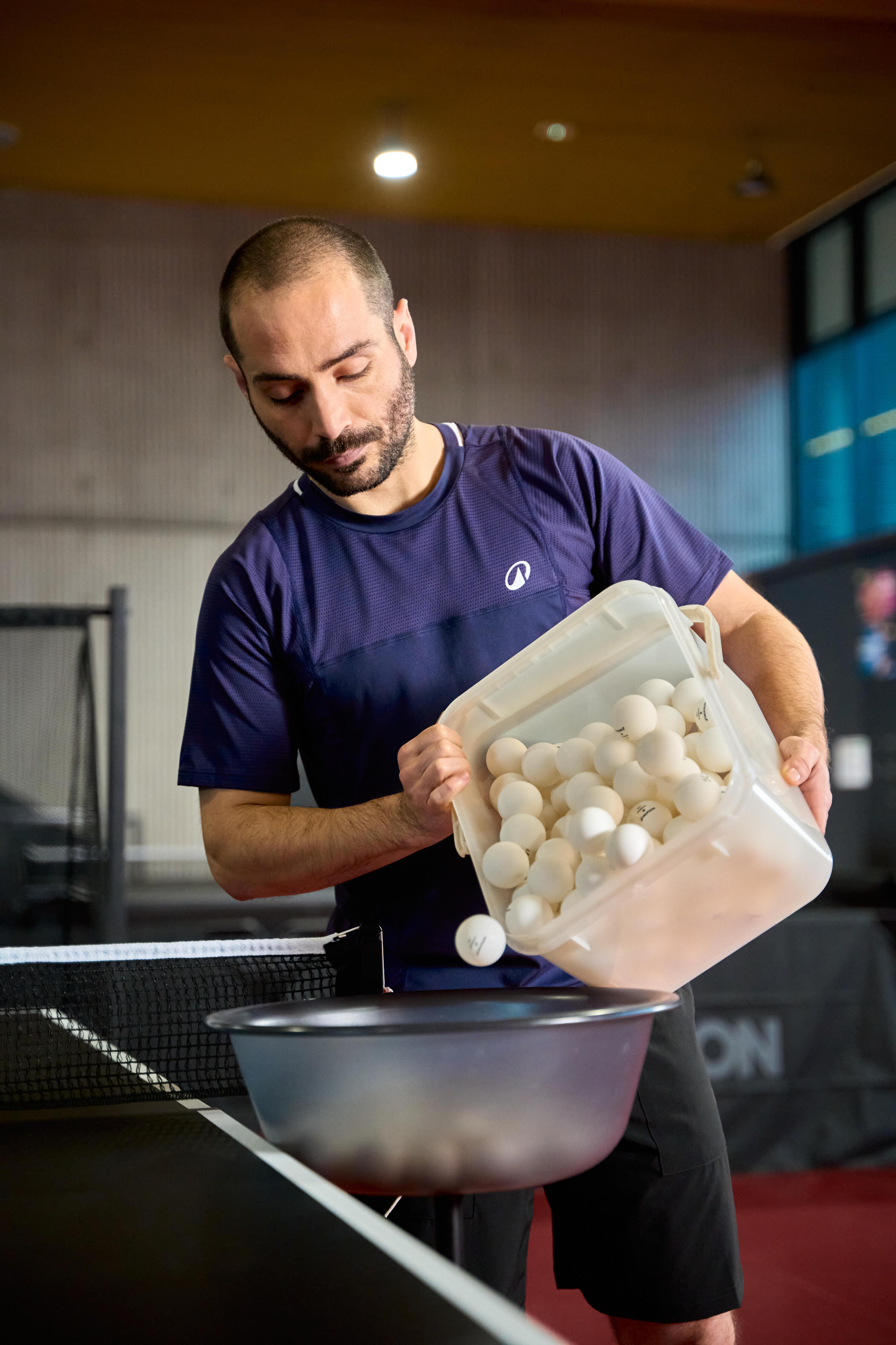 Balles de tennis de table  - TTB 100 blanc 6/8
