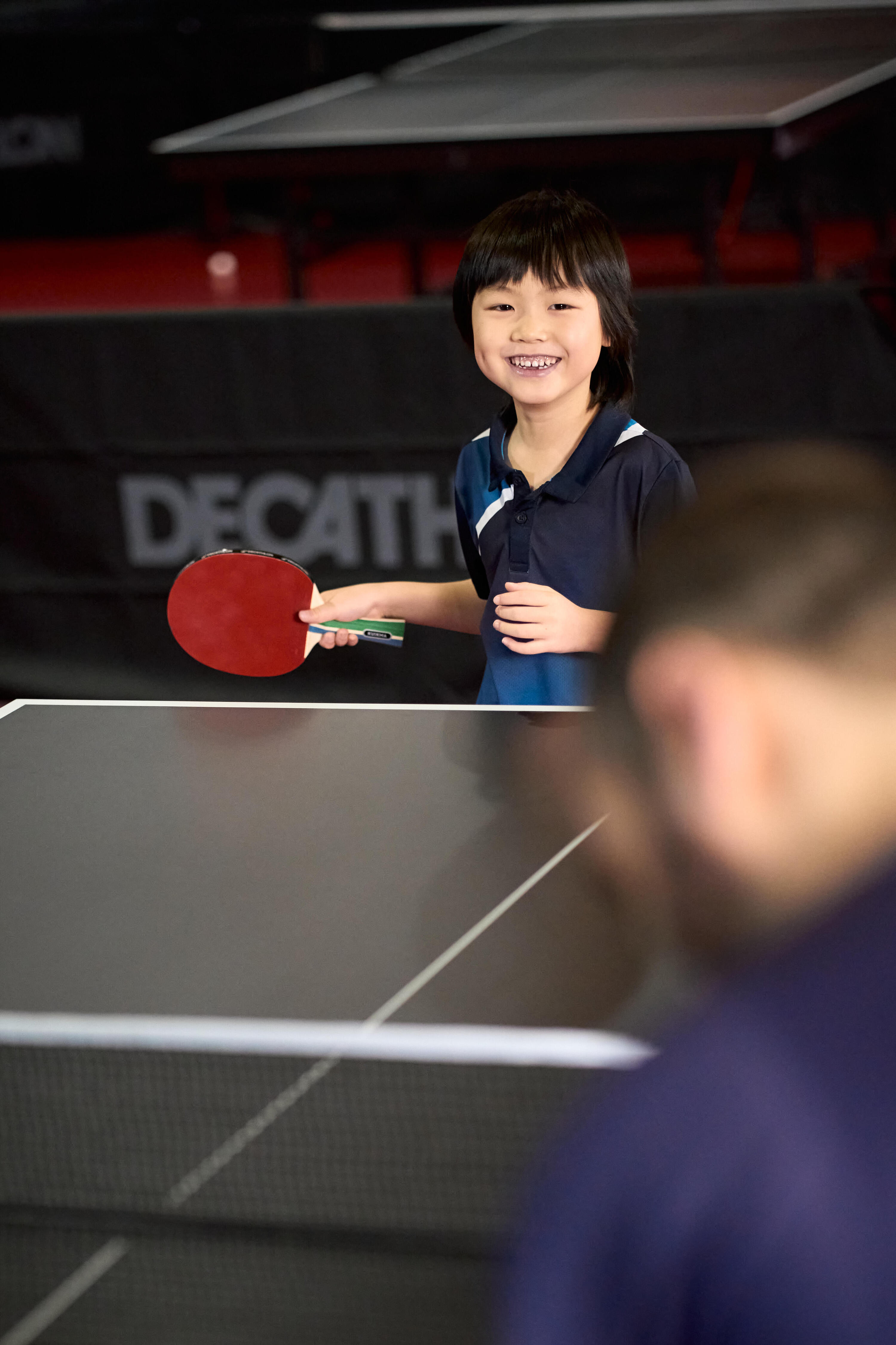 Table de tennis de table intérieure compacte avec filet innovant, TTT 130.2 Bleu 19/27