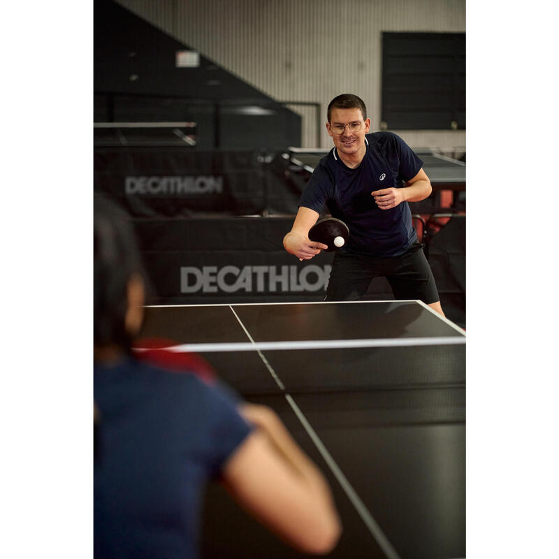 Masă de tenis de masă de interior compactă pentru competiție ITTF, TTT 530 Negru