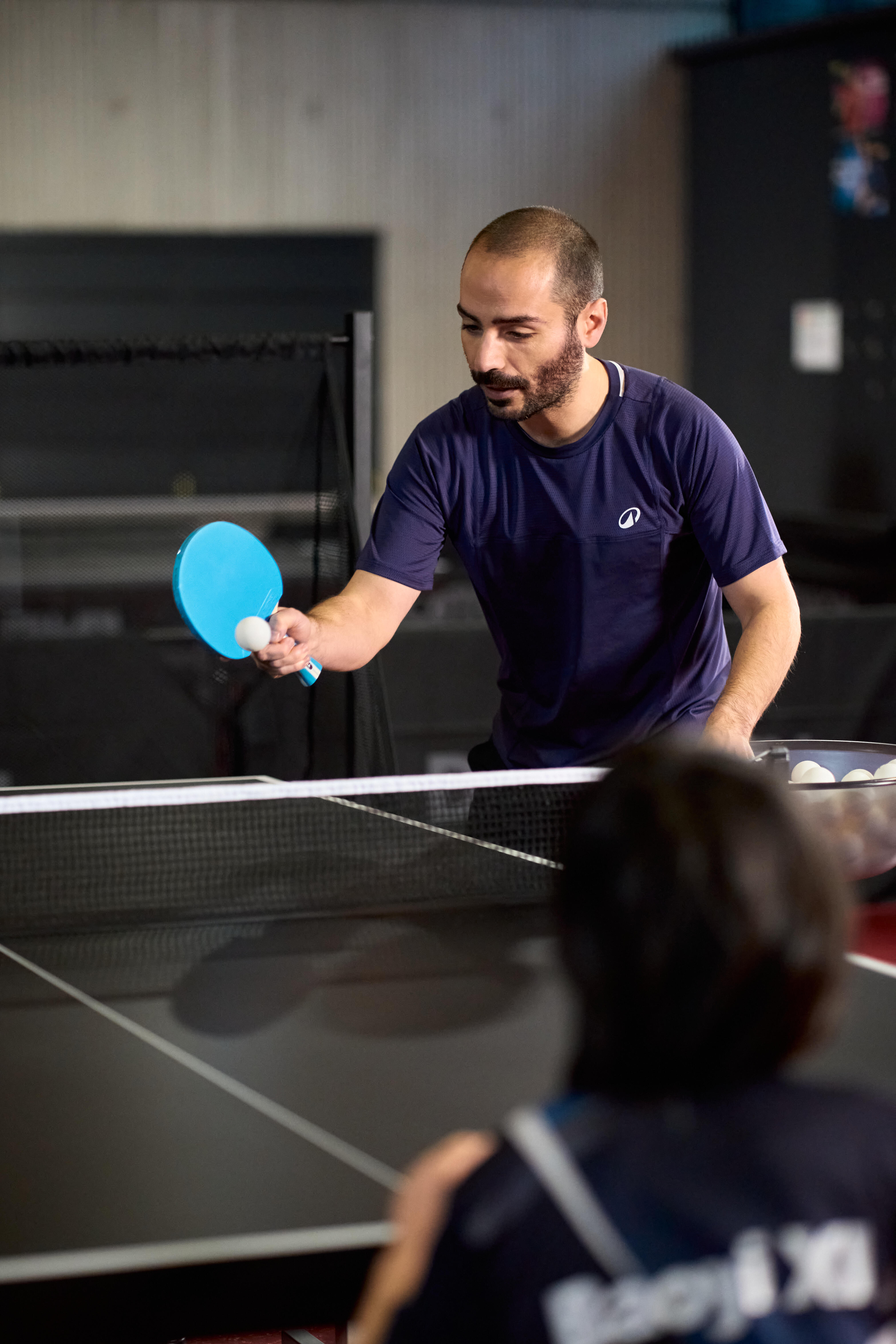 Set of 2 Table Tennis Paddles + 4 Balls, TTR 130 4* Spin - KUIKMA