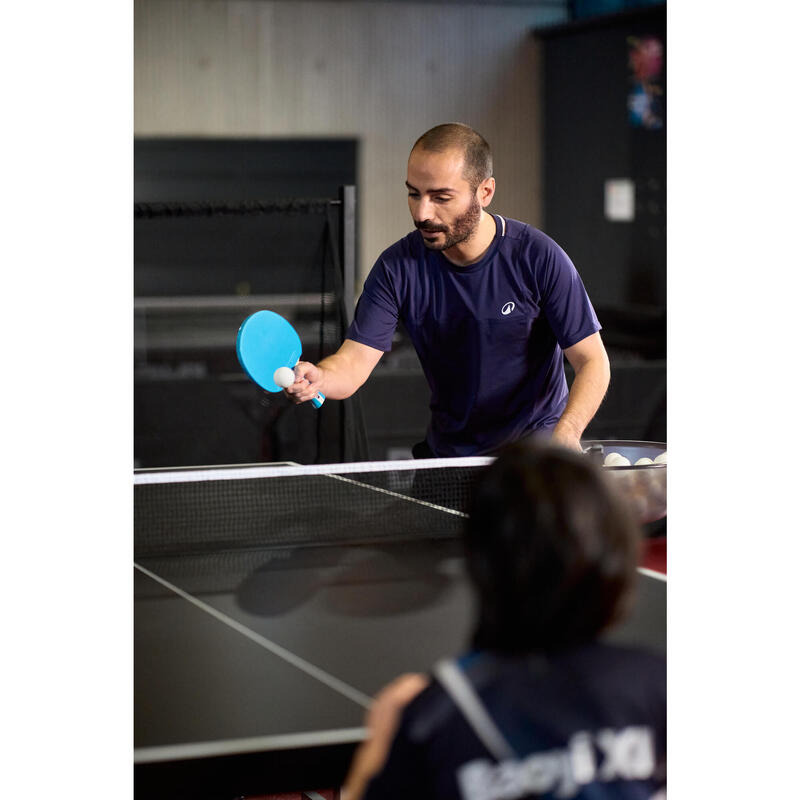 Raket + Top Seti - ITTF Okul/Kulüp - 4 Yıldız - Mor/Mavi - TTR 130 Spin